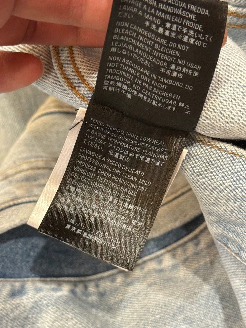 Balenciaga Balenciaga Light blue back flocked Logo denim jacket 2505-N Size US S / EU 44-46 / 1 - 5 Thumbnail