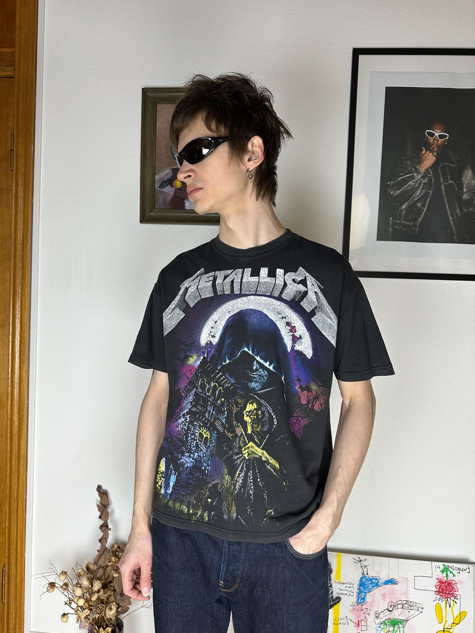 Band Tees Metallica Vintage Band Tee AOP all over parting tshirt Size US M / EU 48-50 / 2 - 5 Thumbnail