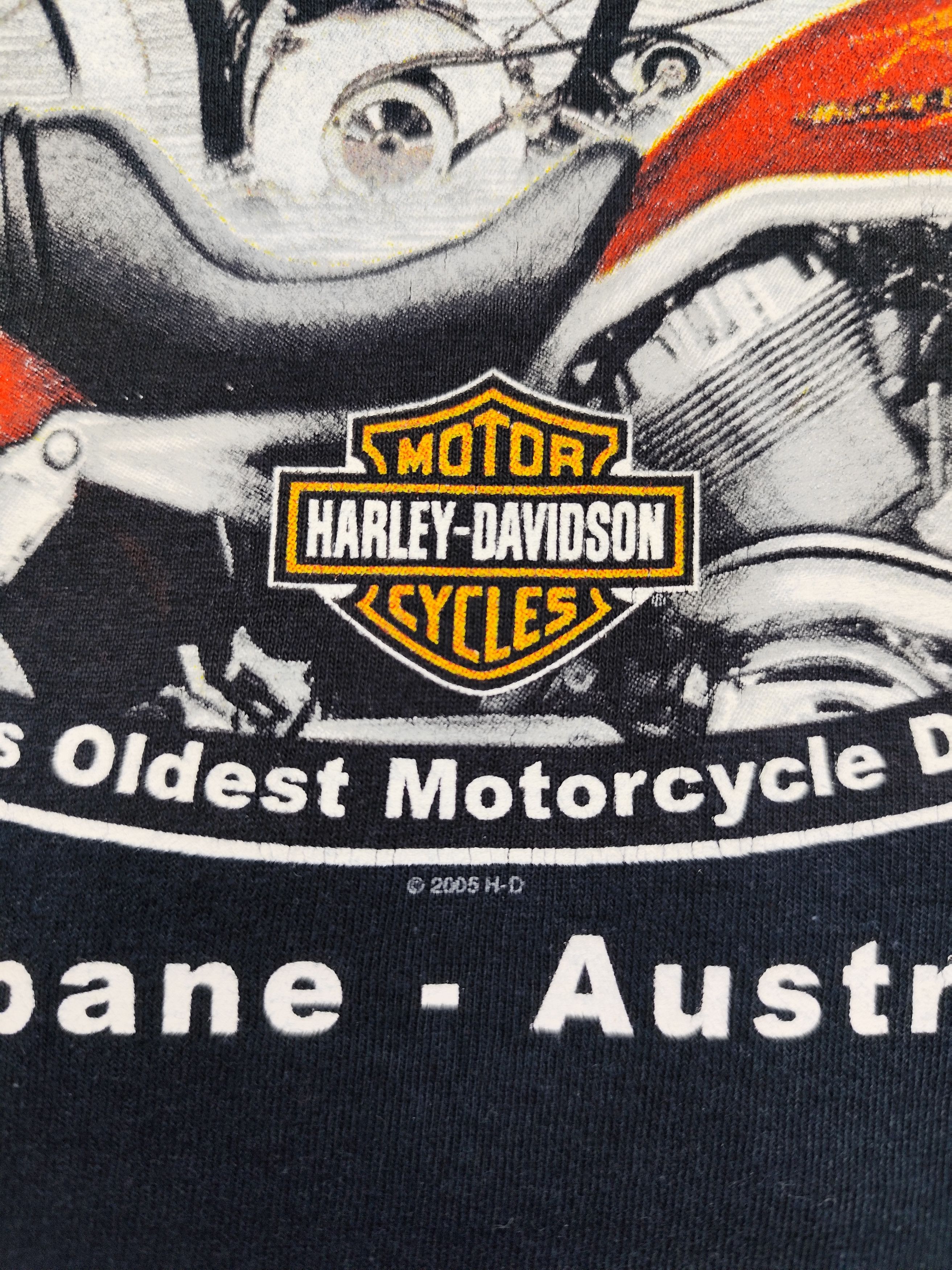 Harley Davidson × Vintage Vintage streetwear racing Harley Davidson T Shirt Size US XL / EU 56 / 4 - 6 Thumbnail