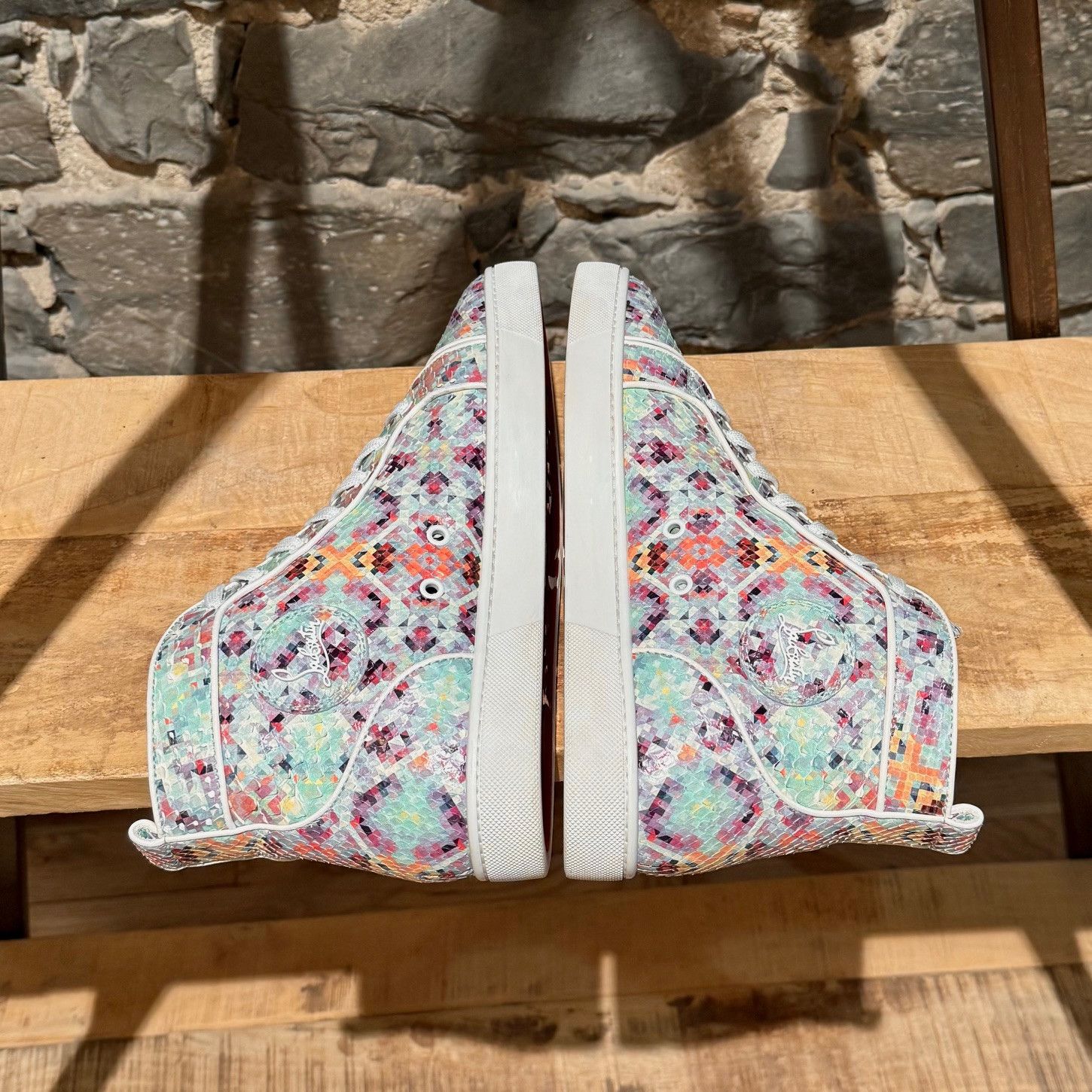 Christian Louboutin Christian Louboutin Louis Orlato Python Pixel Sneakers Size US 10 / EU 43 - 9 Thumbnail