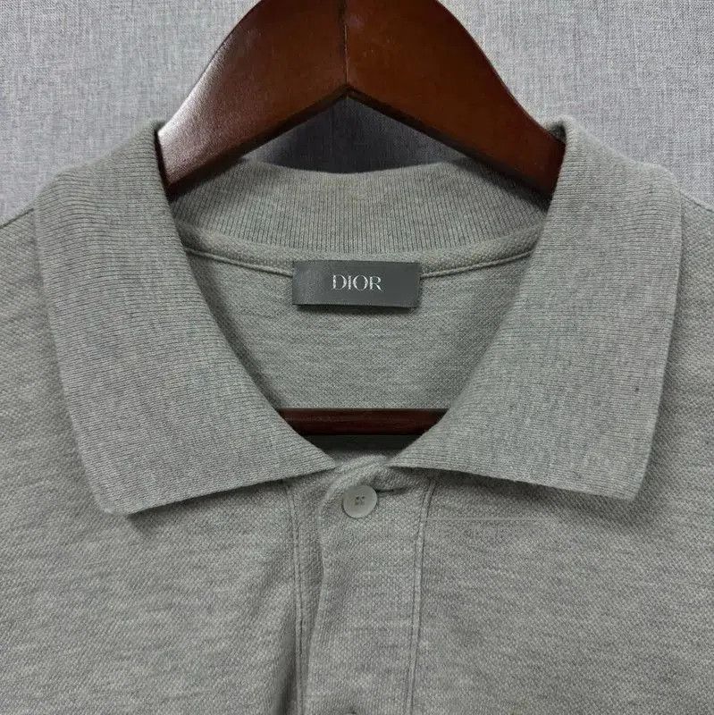 Dior Dior Gray Cotton Men's Polo Shirt . Size US XL / EU 56 / 4 - 4 Thumbnail