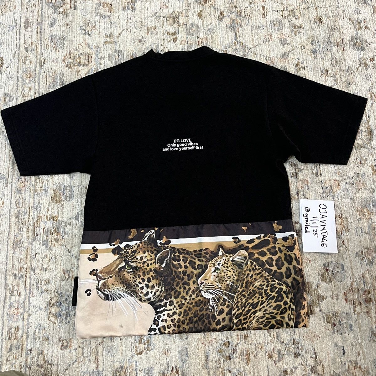 Dolce & Gabbana Elegant Leopard Print Crew Neck Tee Size US M / EU 48-50 / 2 - 11 Thumbnail