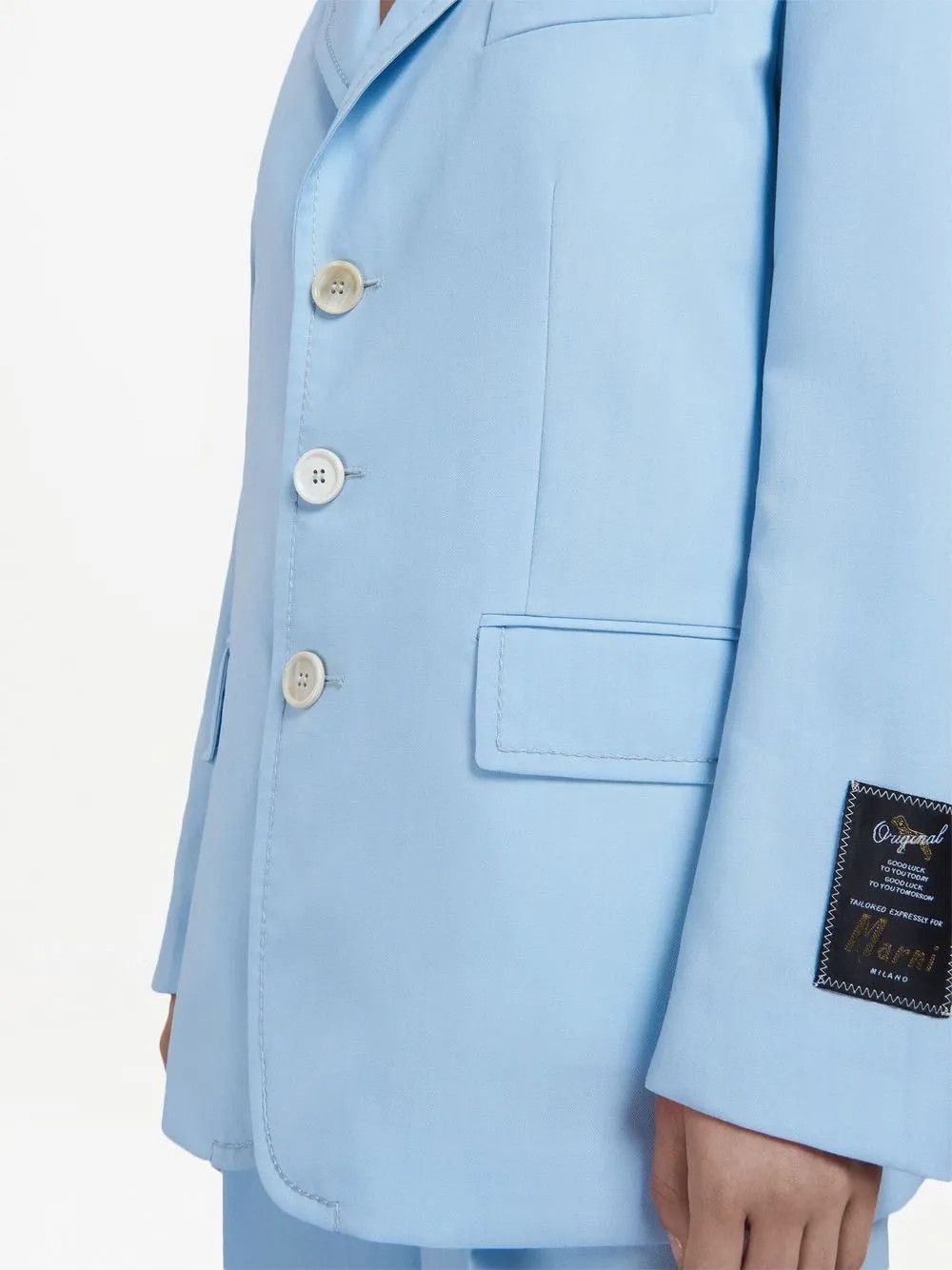 Marni o1y1025 Blazer in Sky Blue Size XS / US 0-2 / IT 36-38 - 2 Thumbnail