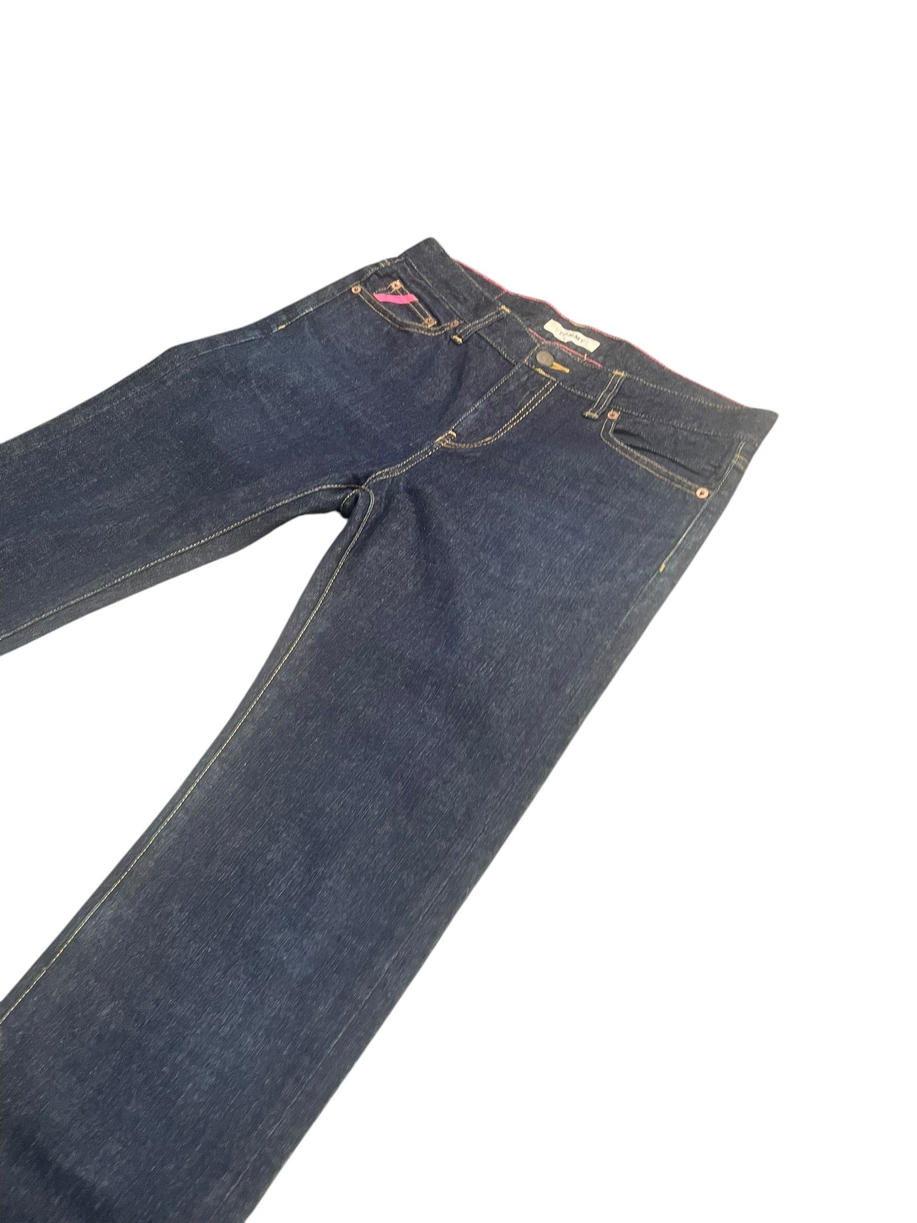 Designer Tommy Custom Painted Denim Size 33" - 3 Thumbnail