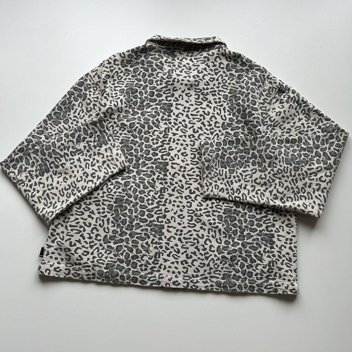 Vintage Vintage Stussy Leopard Mesh Zip Up Jacket XXL Rare | Grailed