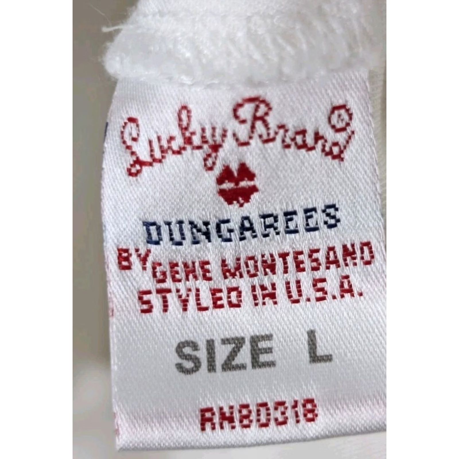 Lucky Brand VINTAGE Lucky Brand Bowling Shirt Gabardine Rayon White 90s Rockabilly 48 31" L Mens Size US L / EU 52-54 / 3 - 7 Thumbnail