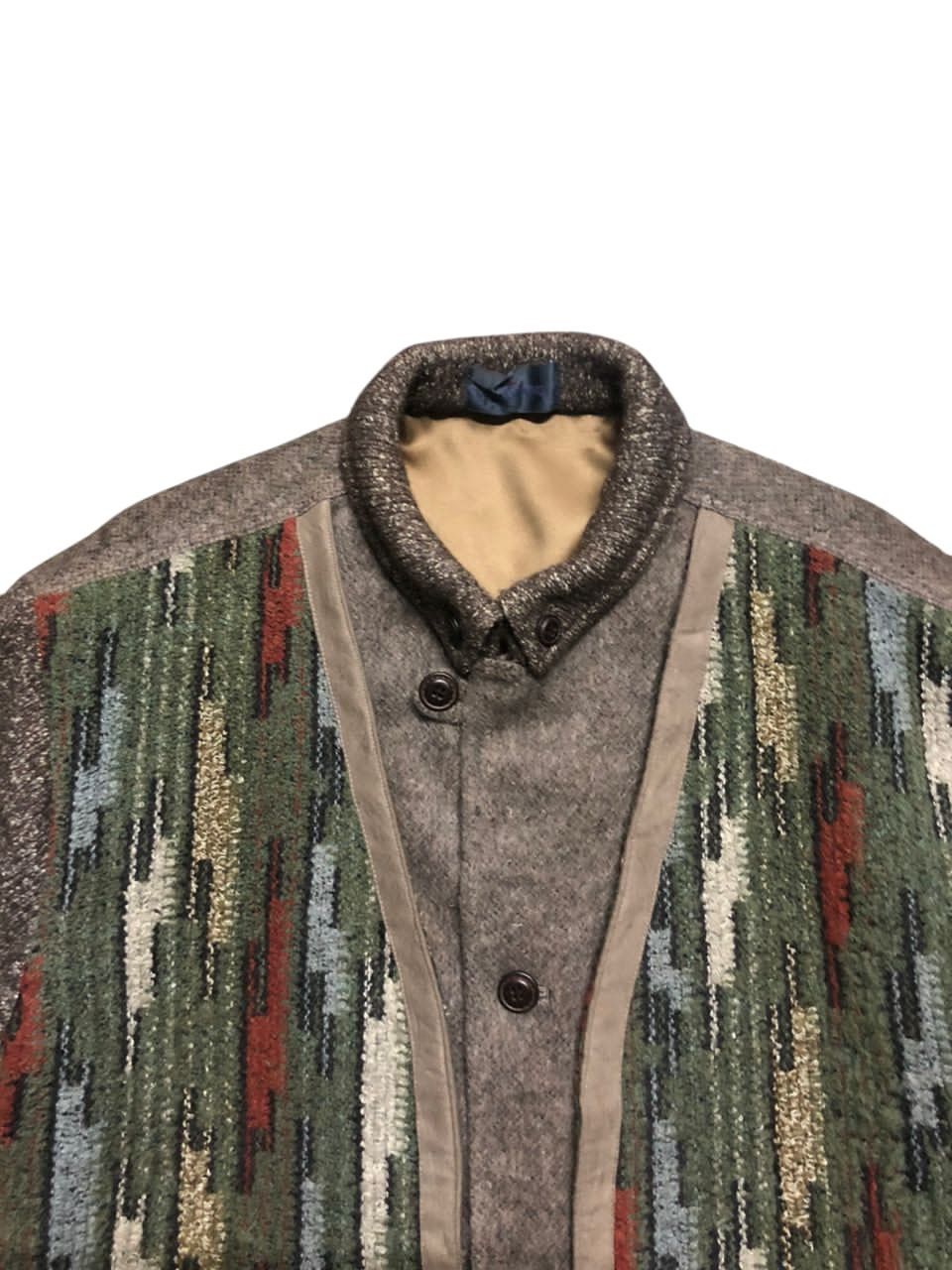 Japanese Brand × Vintage JAPANESE BRAND GIOVANOUMO WOOL TWEED VEST JACKET Size US M / EU 48-50 / 2 - 5 Thumbnail