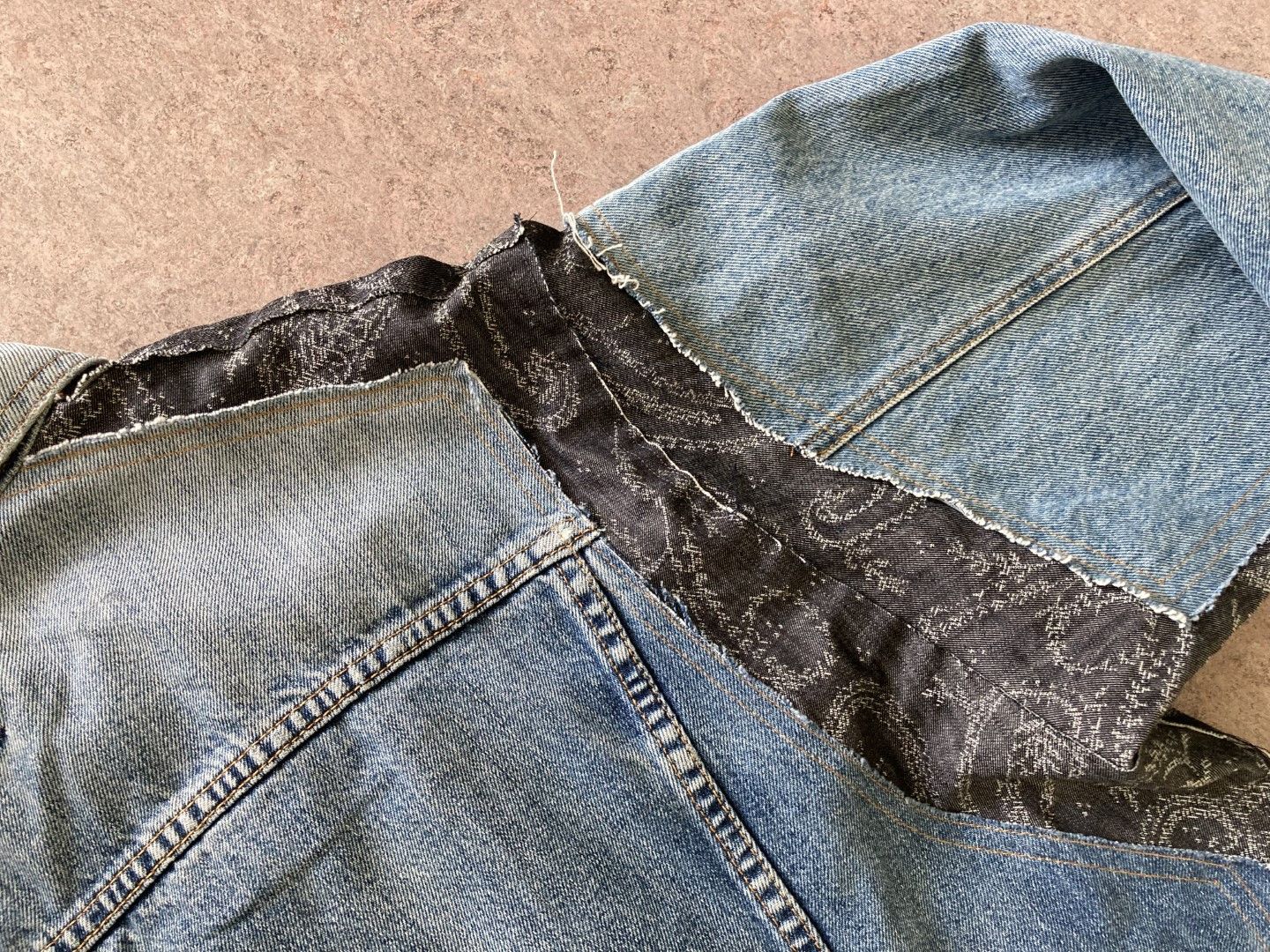 Needles Needles Hybrid Patchwork Paisley Denim Jacket Size L fits XL Size US L / EU 52-54 / 3 - 4 Thumbnail