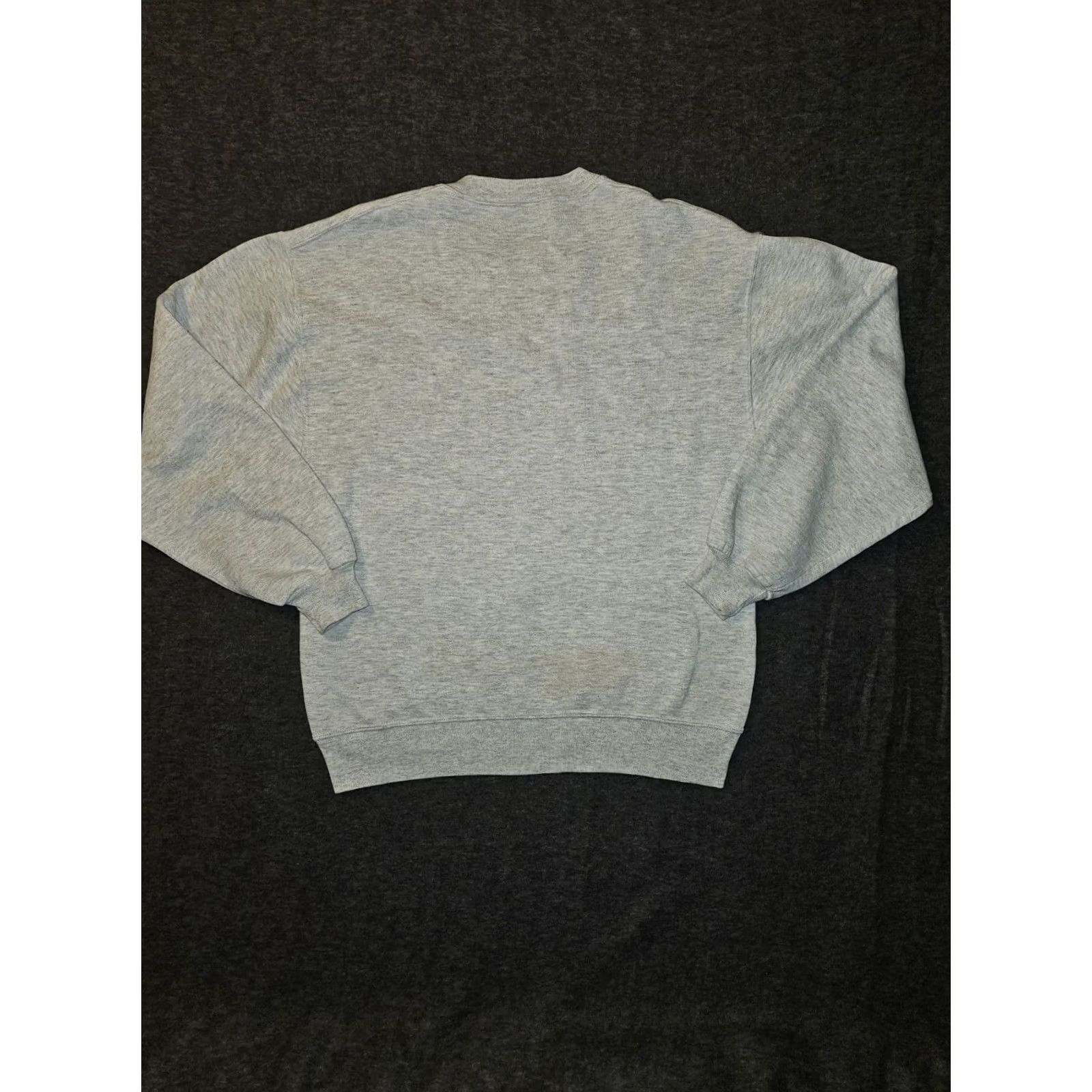 Russell Athletic VINTAGE Russell Athletic Sweatshirt Unisex Large Gray 90s USA Men's Pullover Crew Neck Long Sleeve Cotton Polyester Machine Washable{" "} Size US L / EU 52-54 / 3 - 6 Thumbnail