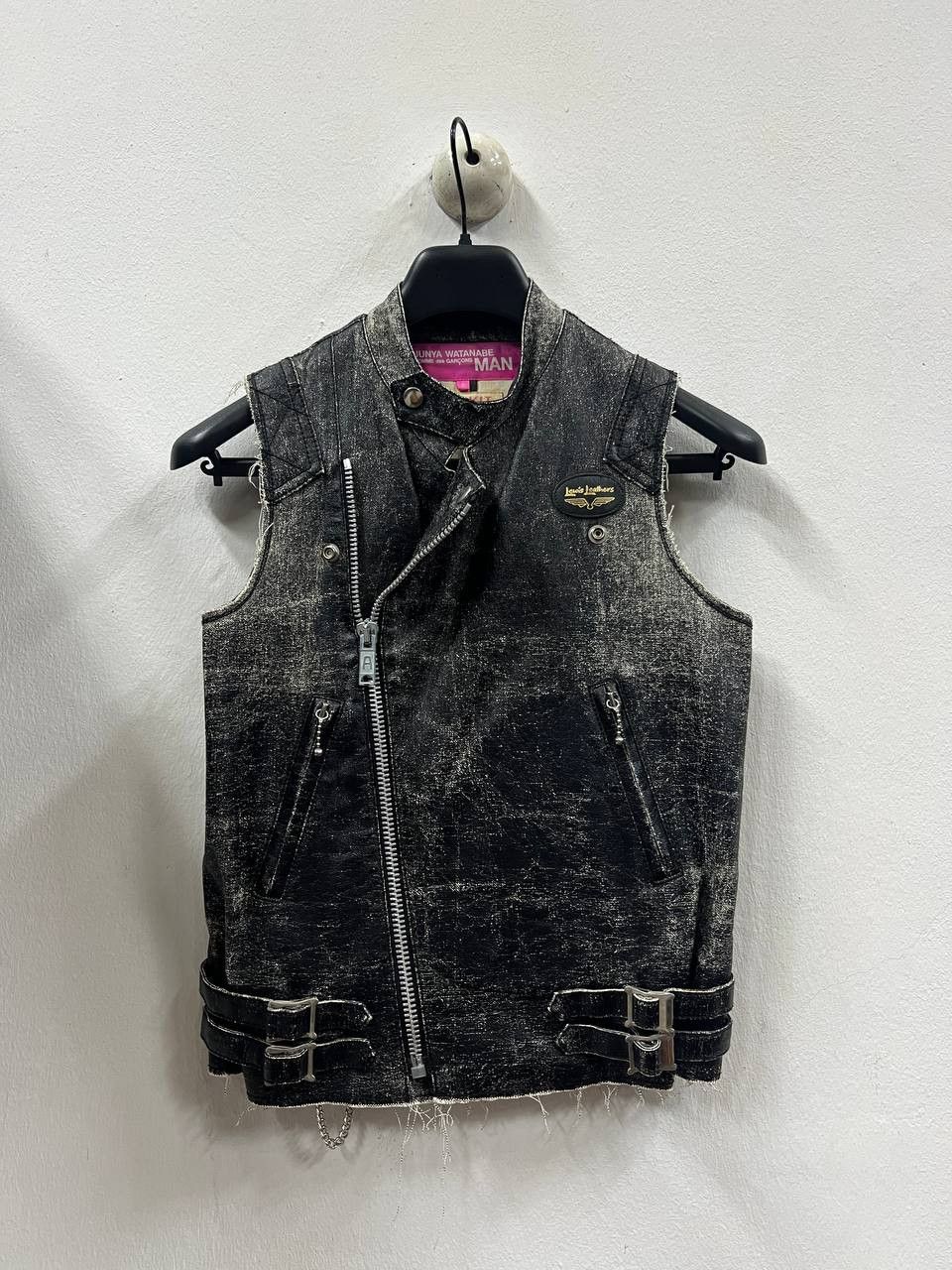 Junya Watanabe SS03 Junya Watanabe Man X Lewis Leathers Waxed Denim Vest Size US S / EU 44-46 / 1 - 2 Thumbnail