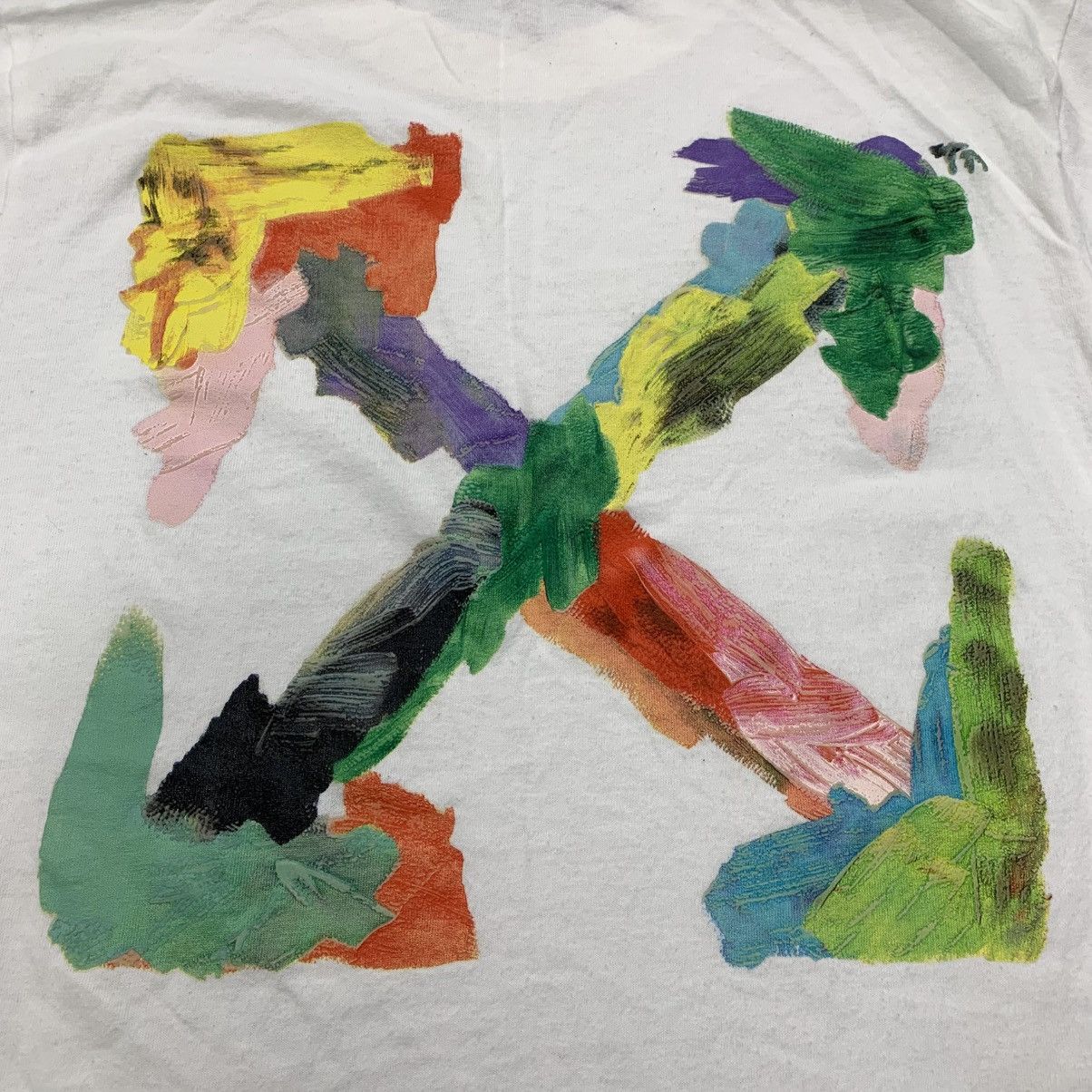 Off-White Off White Small Tee Paint Brush Arrows White T-Shirt Virgil Size US S / EU 44-46 / 1 - 3 Thumbnail
