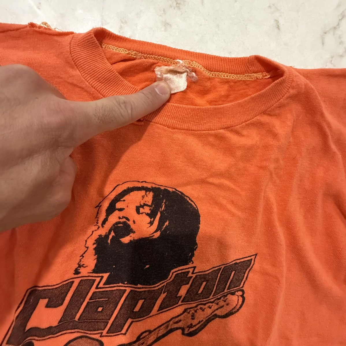 Vintage Eric Clapton Very Rare Vintage T - Shirt -Woman’s Small Size US XXS / EU 40 - 3 Thumbnail