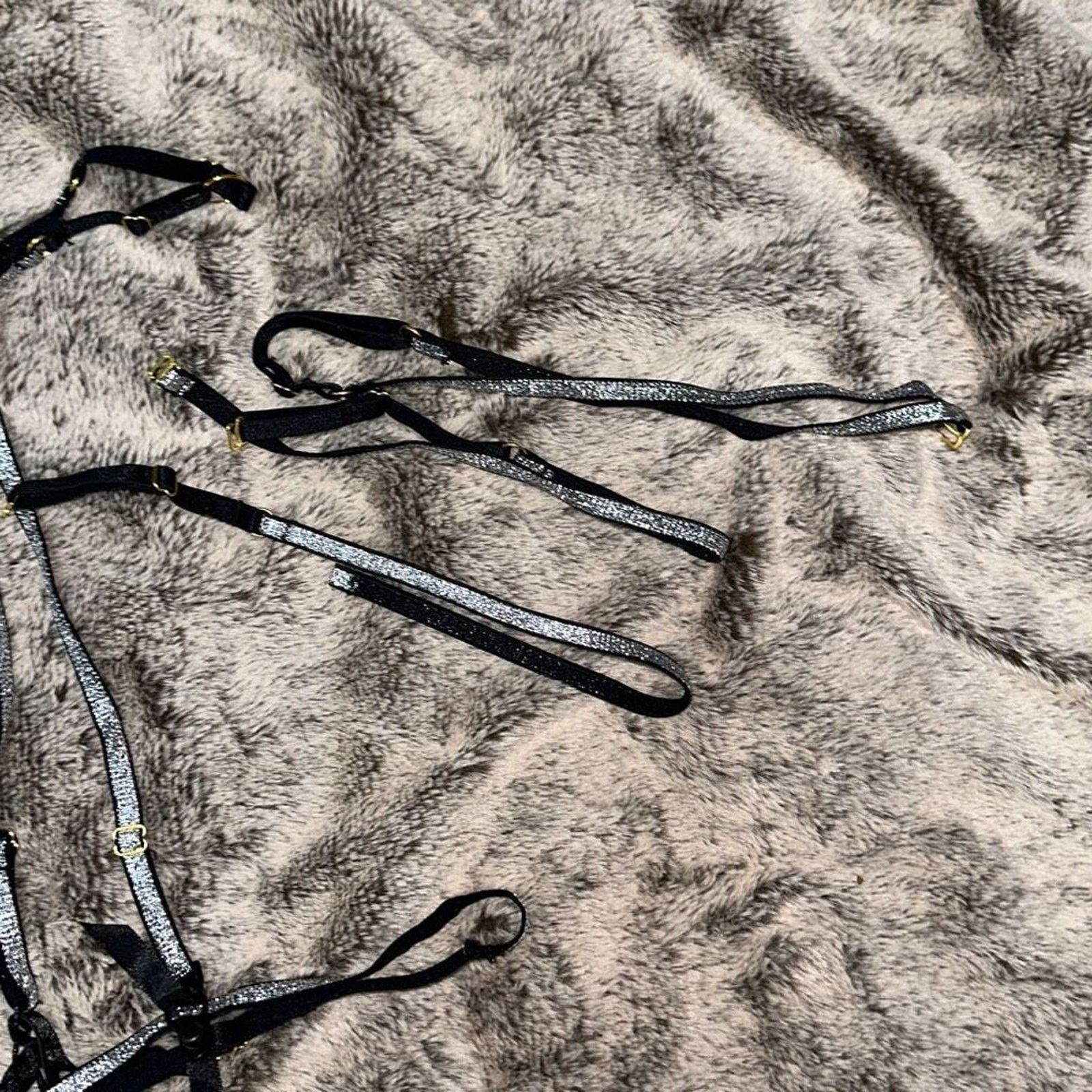 Other Fascinating Nights Lingerie Silver Glitter Detail | Sz S Size ONE SIZE - 5 Thumbnail