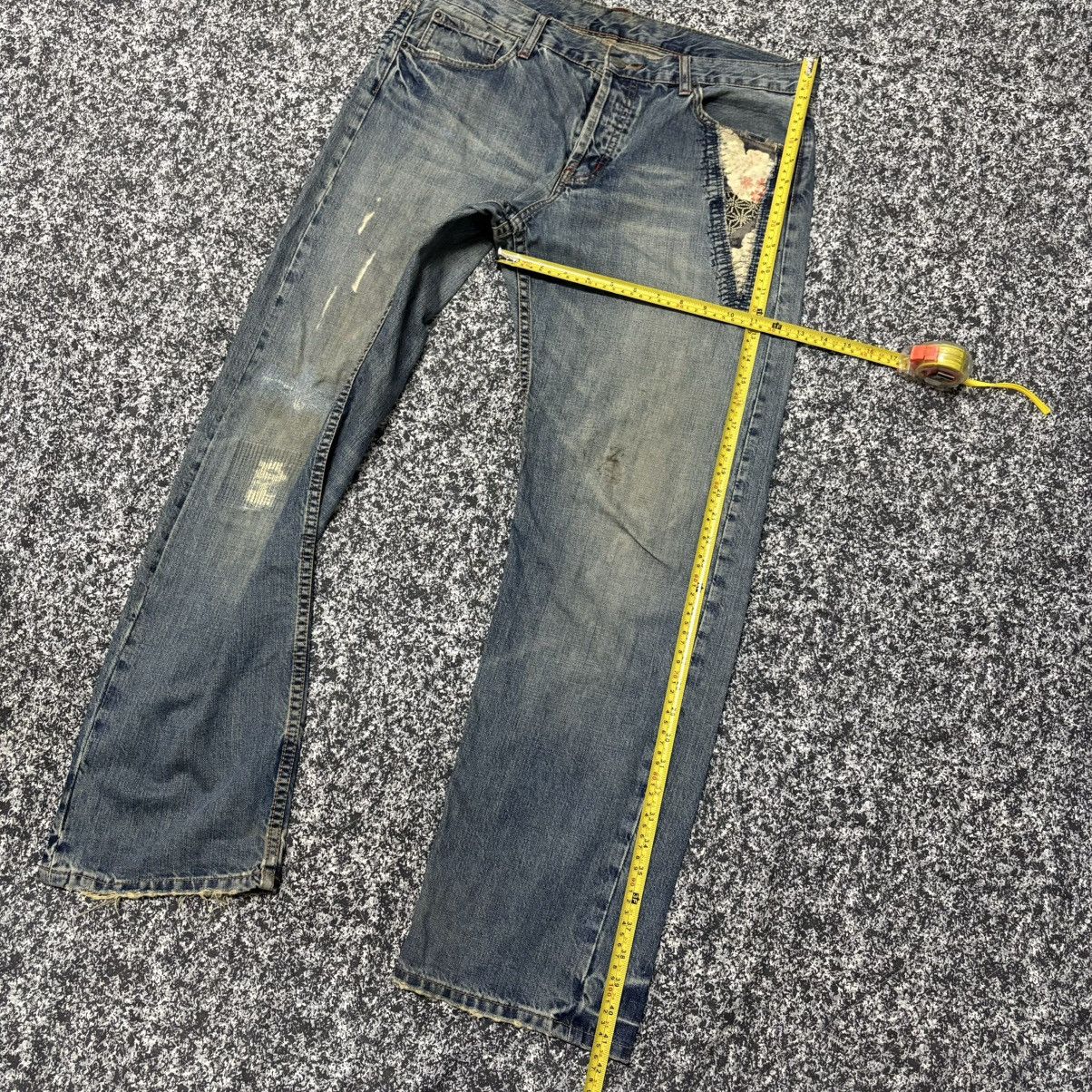 Japanese Brand × Takeo Kikuchi 🔴 Vintage Takeo Kikuchi Patchwork Distressed Denim Jeans 🔴 Size US 36 / EU 52 - 16 Thumbnail