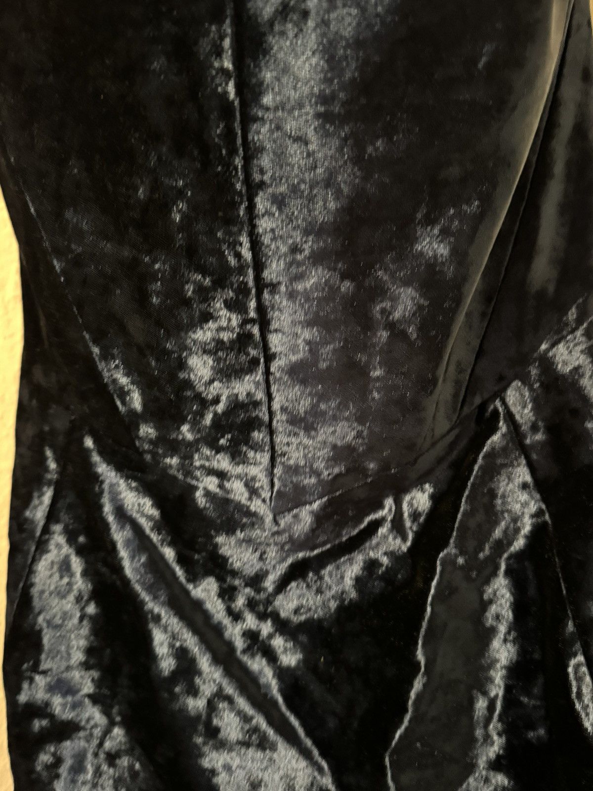 Acne Studios Strapless velvet dress with boning Size XS / US 0-2 / IT 36-38 - 5 Thumbnail
