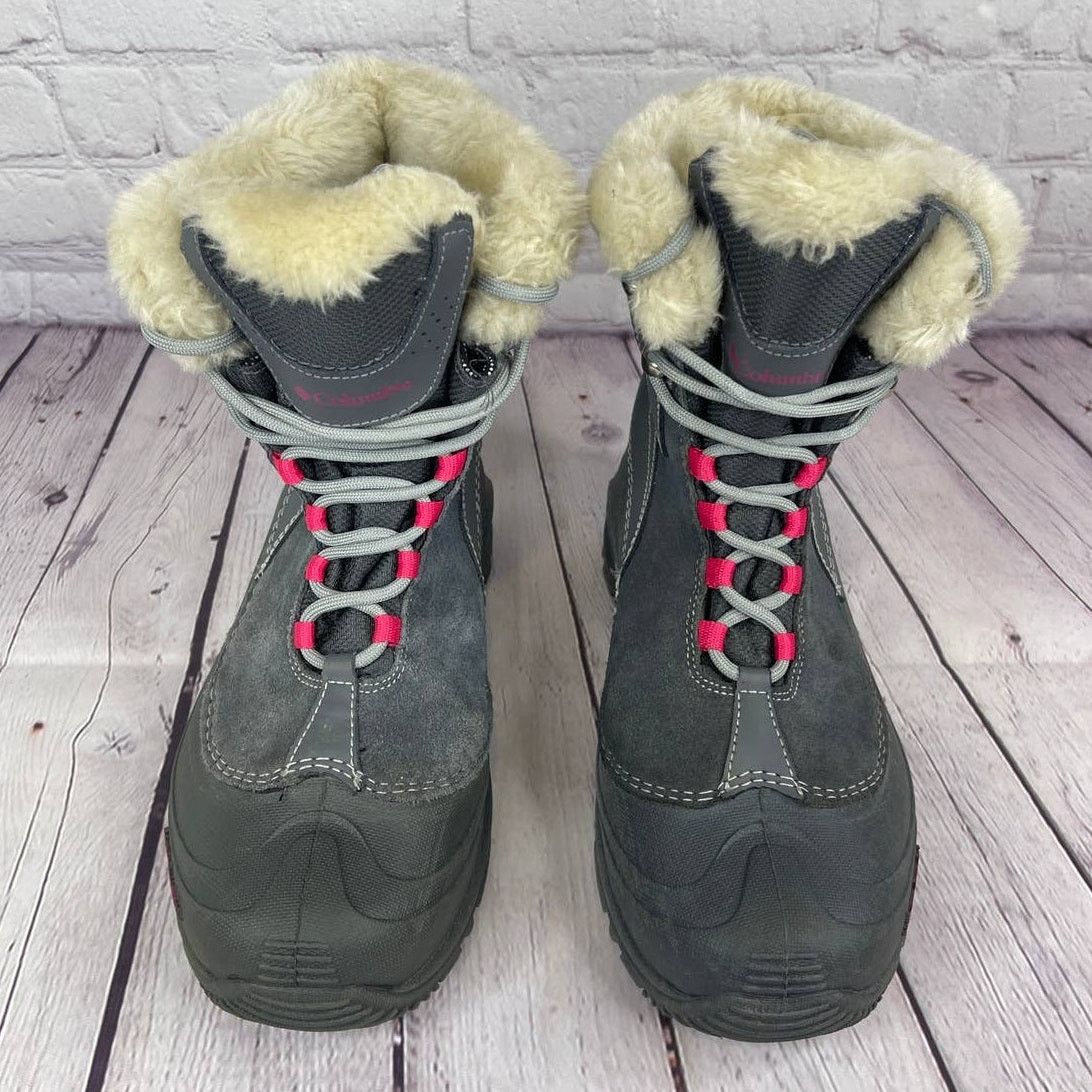 Columbia Columbia Omni-Heat Gray Pink Winter Snow Boots Girl Sz 6/W 8 Size US 6 / IT 36 - 10 Thumbnail
