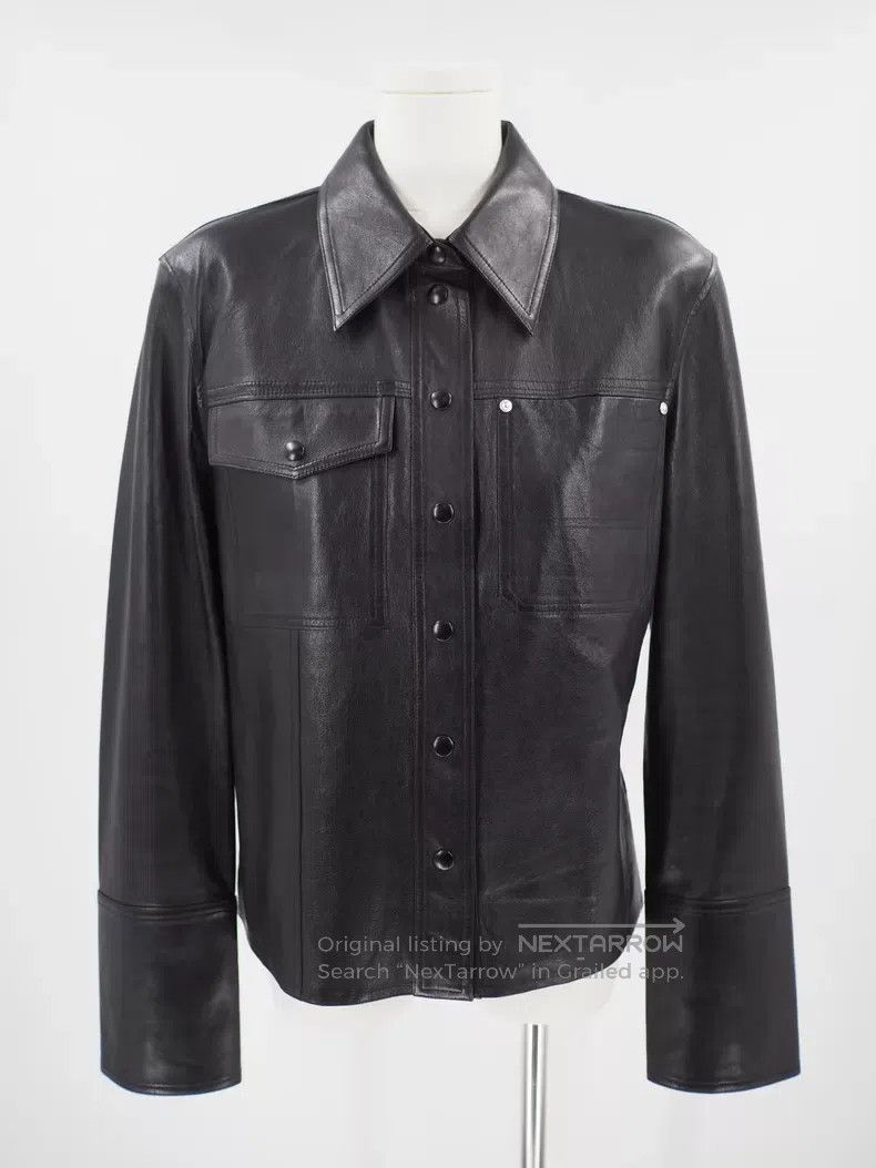 Helmut Lang Helmut Lang Black Sheepskin Shirt Jacket Size M / US 6-8 / IT 42-44 - 5 Thumbnail