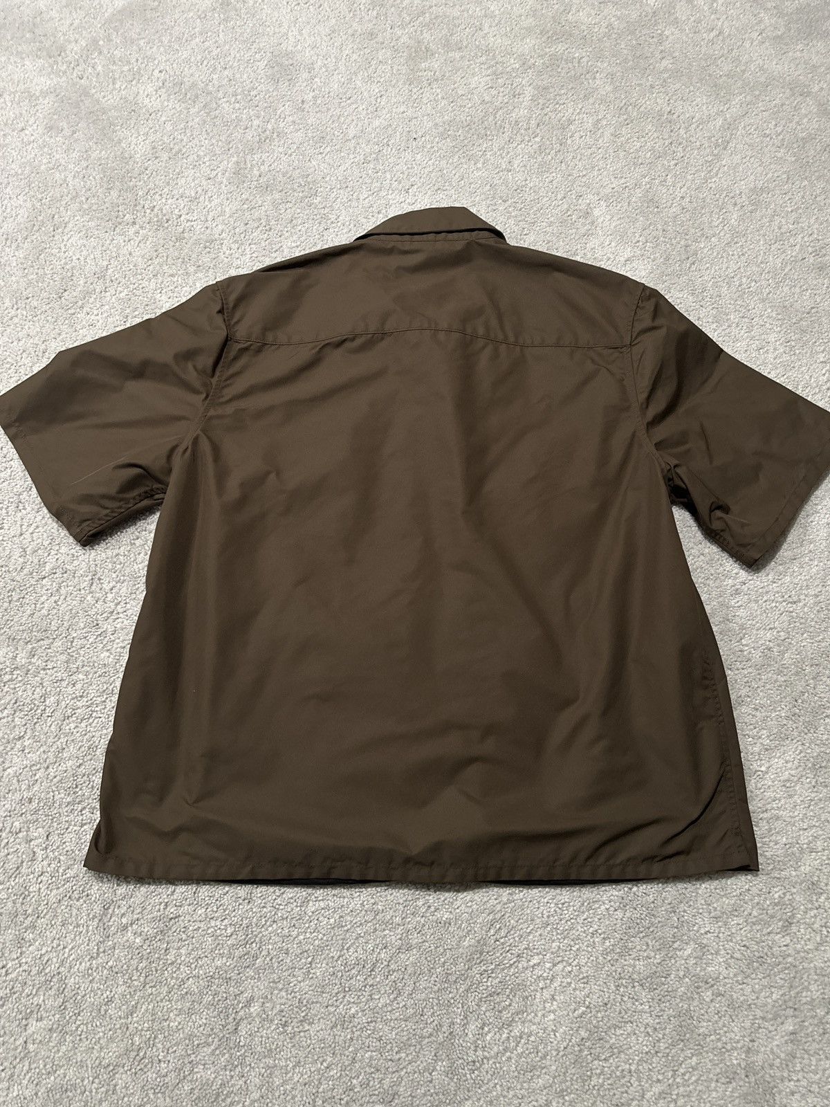 Chrome Hearts Chrome Hearts Brown Nylon Leather Zip Shirt Jacket Size US XL / EU 56 / 4 - 2 Thumbnail