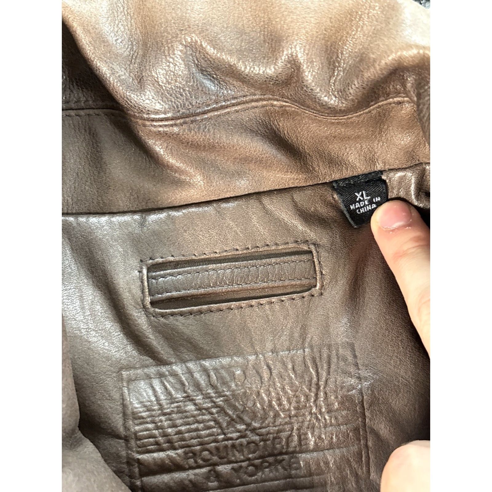Roundtree & Yorke VINTAGE Roundtree & Yorke Leather A2 Bomber Jacket XL Regular Men Dark Brown Size US XL / EU 56 / 4 - 4 Thumbnail