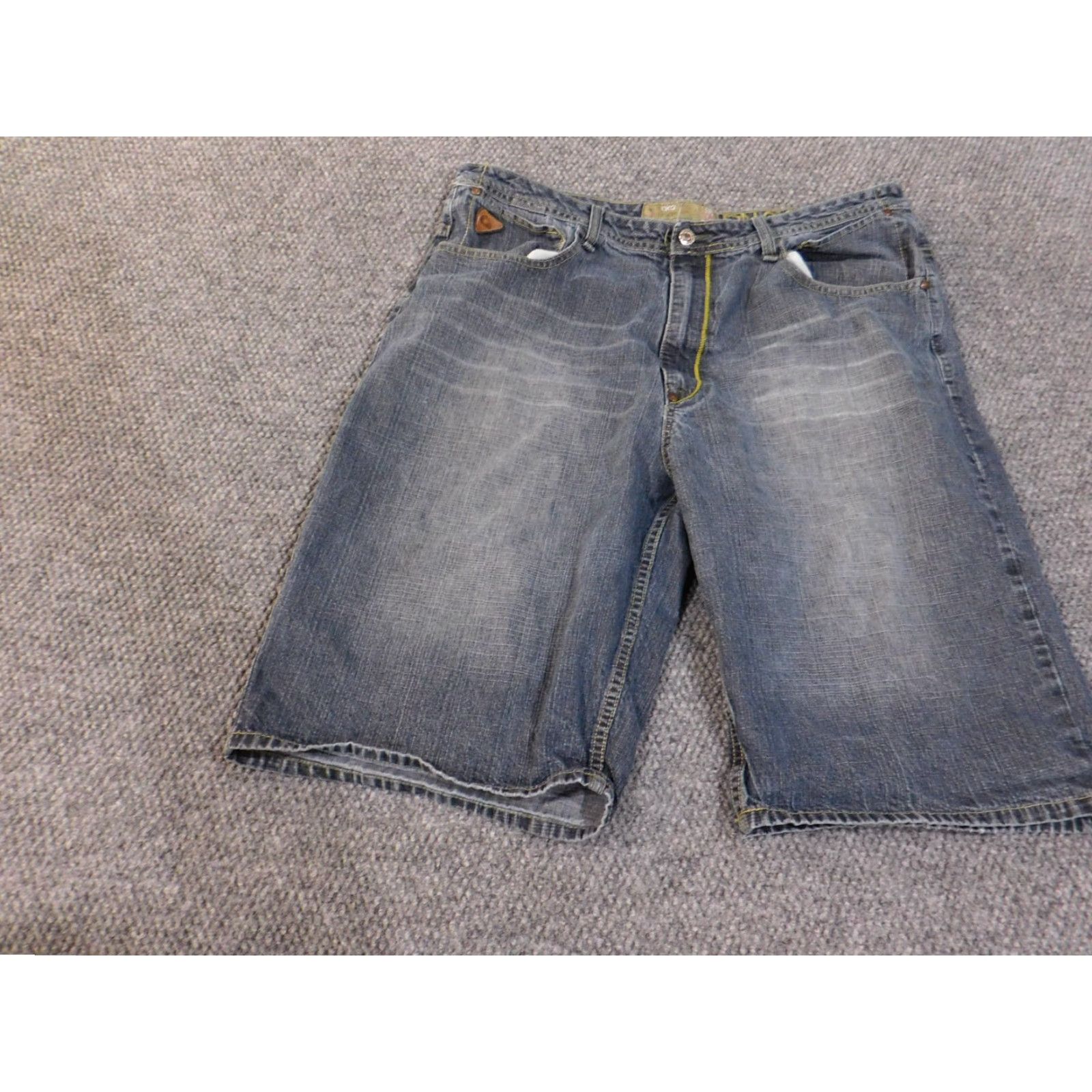 Akademiks Akademiks Shorts 38 vintage mens hiphop denim baggy skater Chino Casual Blue Cotton Size US 38 / EU 54 - 3 Thumbnail