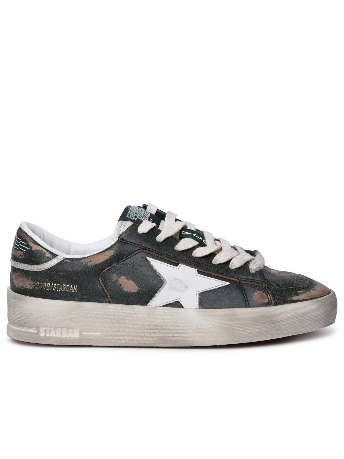 image of Golden Goose 'stardan' Green Leather Sneakers, Men's (Size 8)