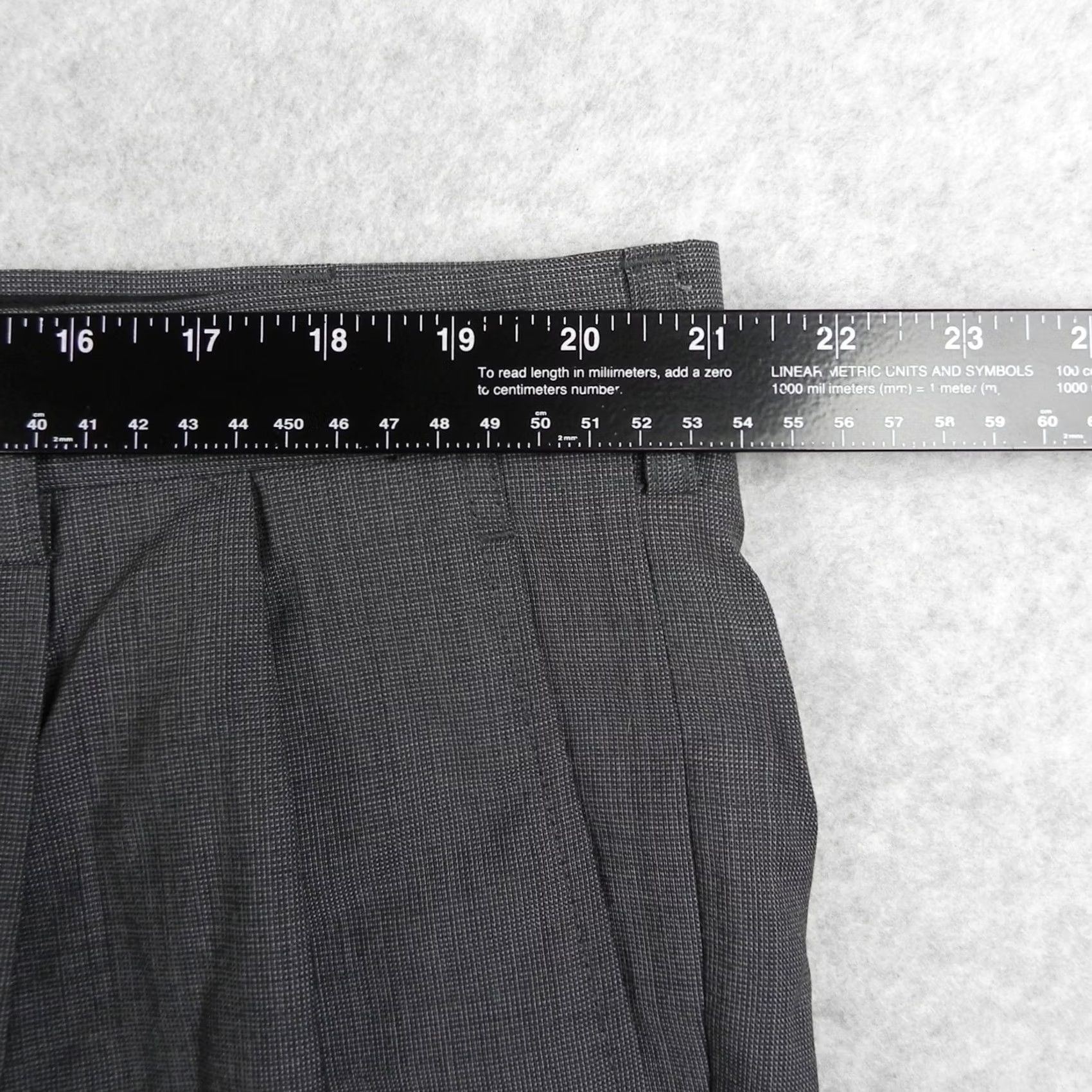 Jos. A. Bank Jos A Bank Travelers Wool Dress Pants Mens 42x29 Slacks Suit Formal Pleated Gray Size 42R - 5 Thumbnail