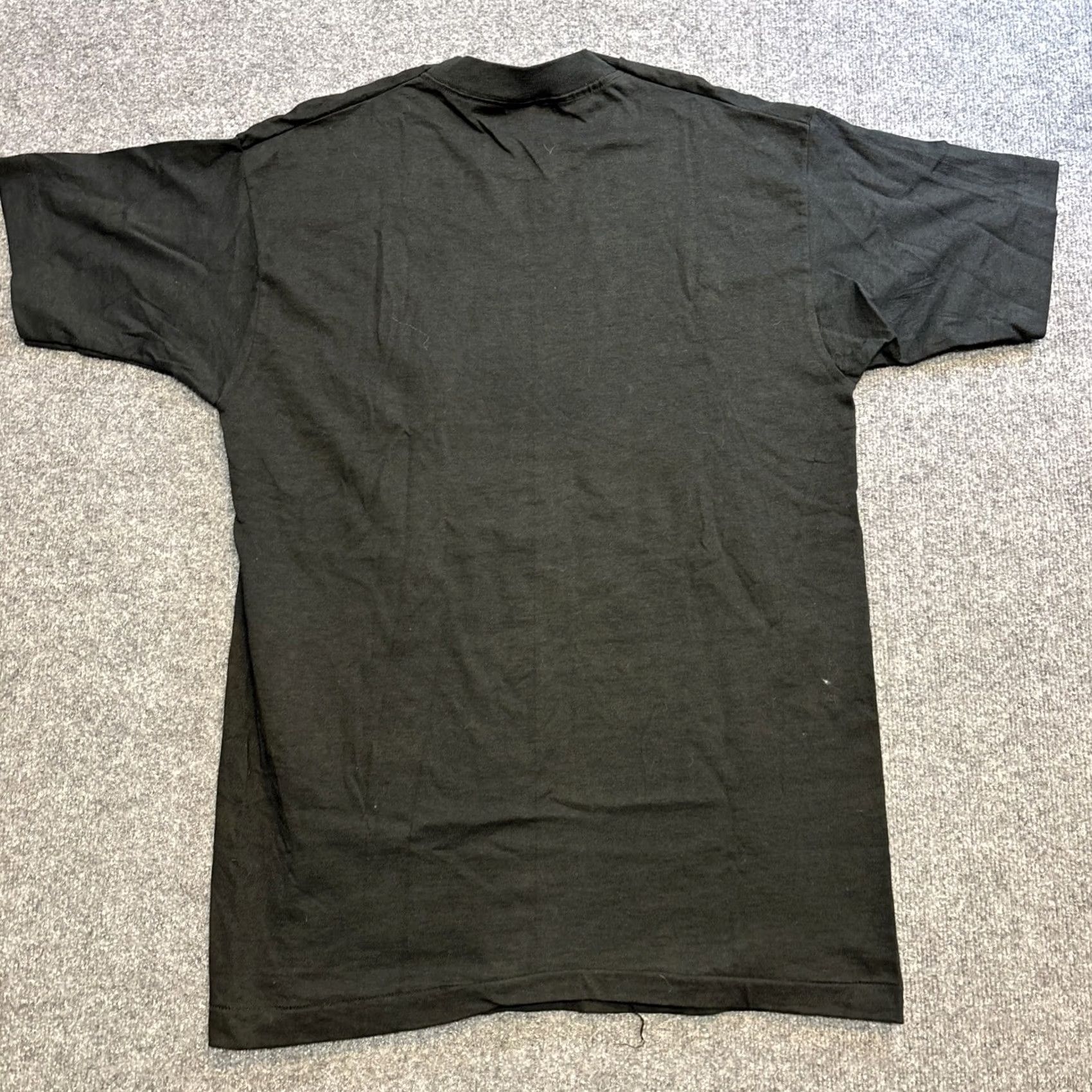 Fruit Of The Loom VINTAGE Fruit Of The Loom Alaska State Map T Shirt Mens L Black Single Stitch Mens L Size US L / EU 52-54 / 3 - 7 Thumbnail