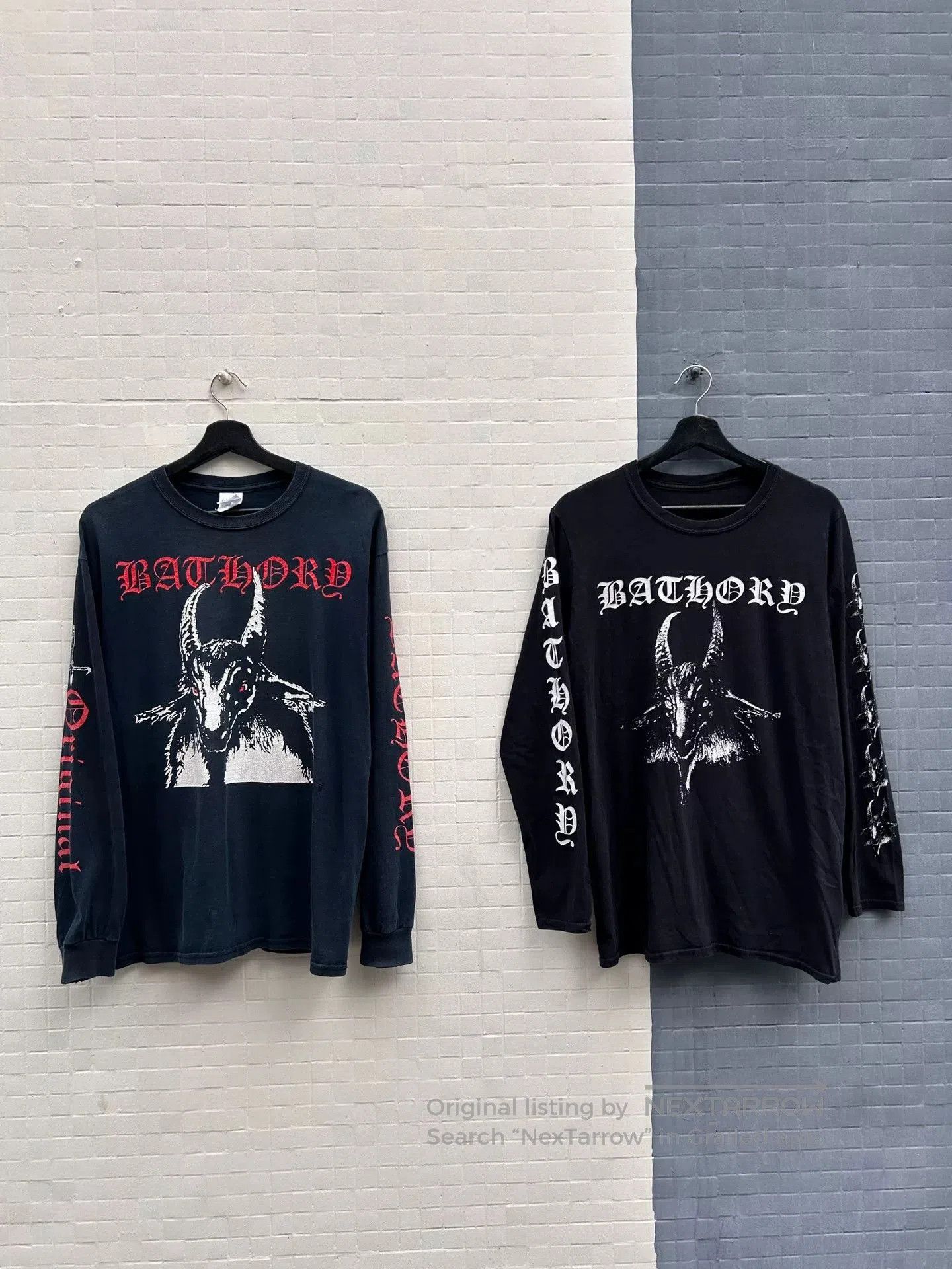 Vintage Bathory Goat Head Long Sleeve Tee.