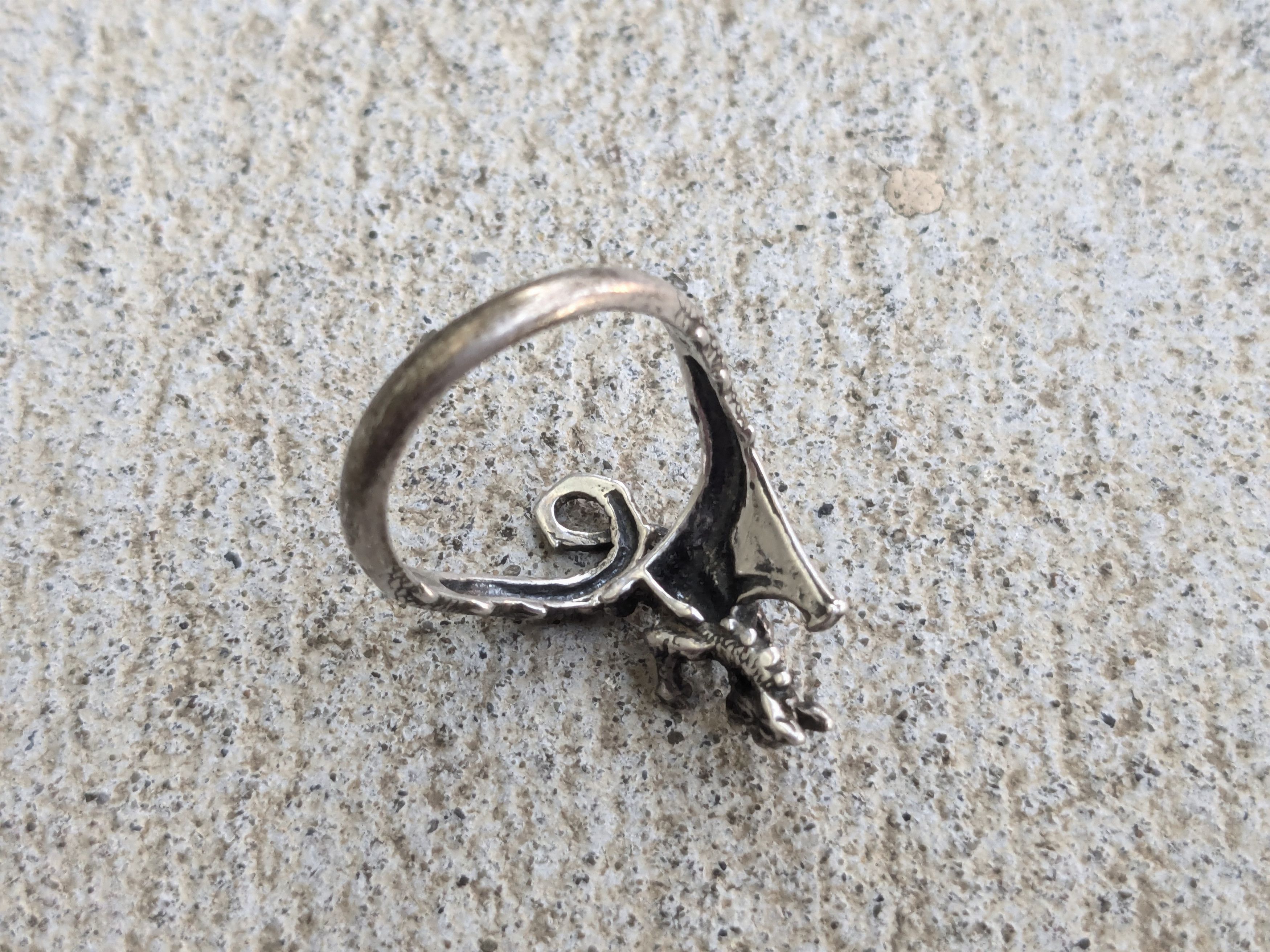 Jewelry Vintage Sterling Silver Ring Dragon 9 Shube Dakota West Size ONE SIZE - 6 Thumbnail