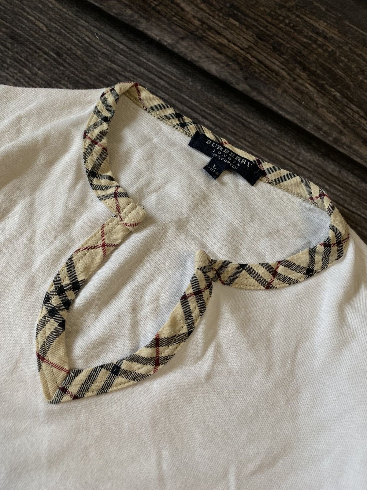 Burberry Burberry y2k caged t-shirt Size L / US 10 / IT 46 - 3 Thumbnail