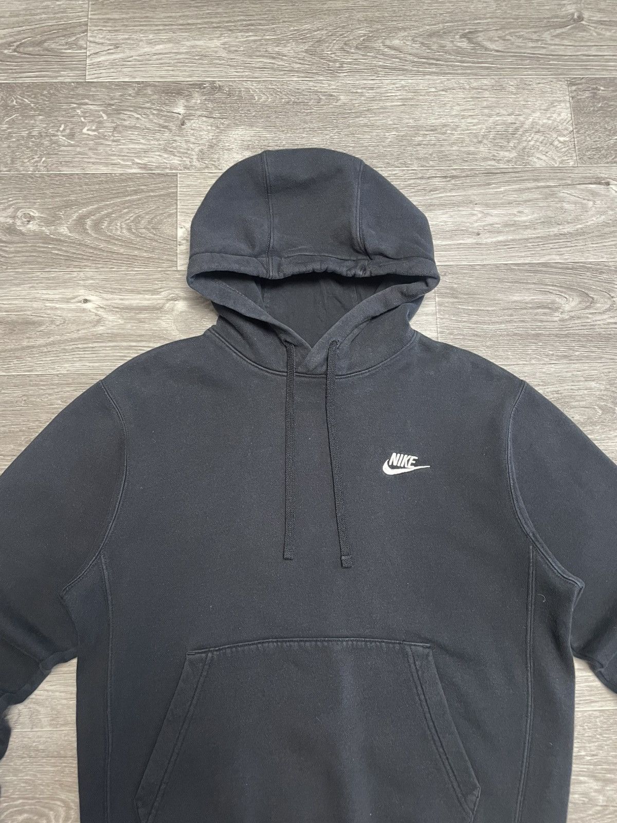 Nike Vintage Nike Black Basic Hoodie Y2K Size US S / EU 44-46 / 1 - 2 Thumbnail