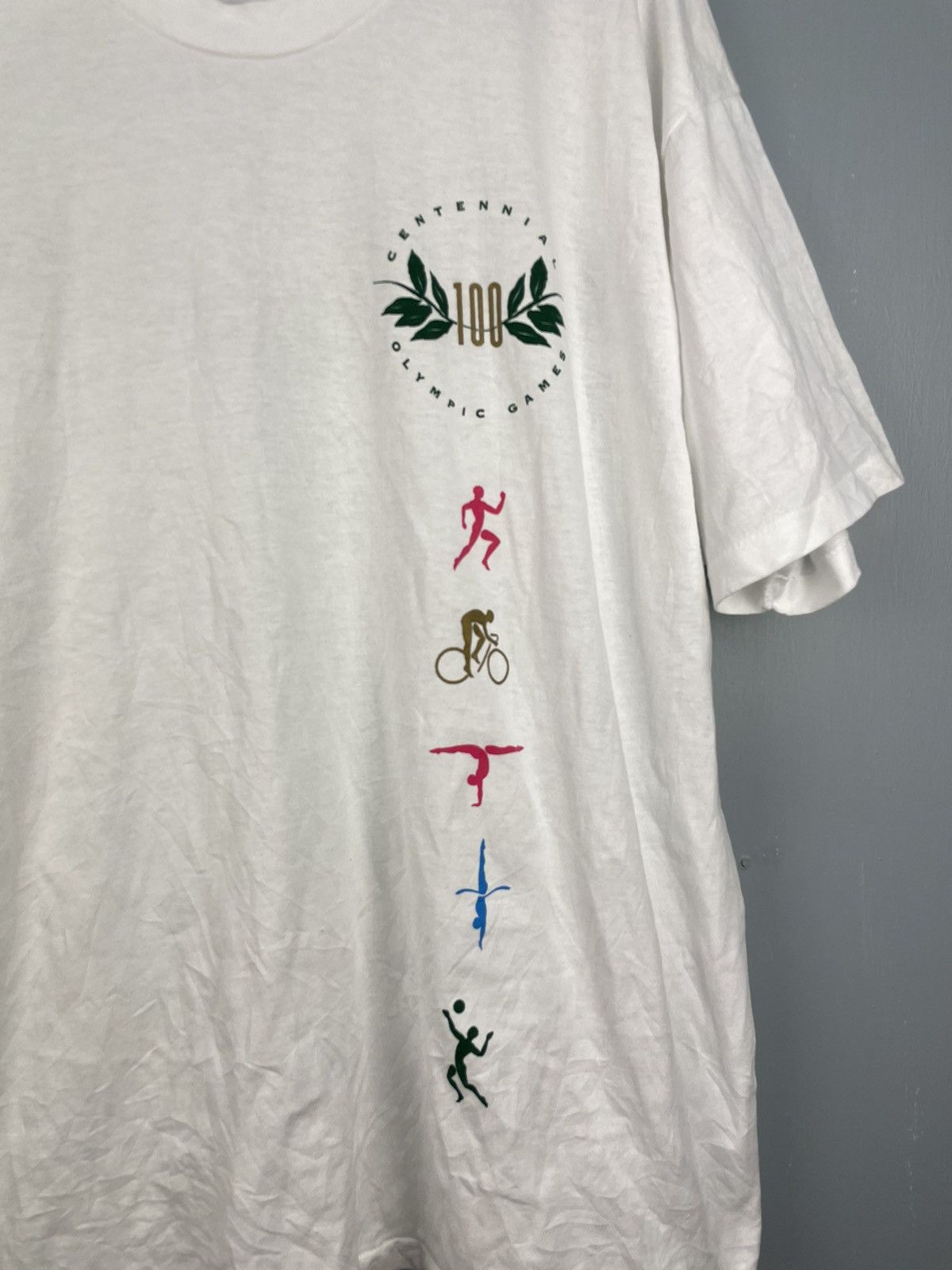 USA Olympics Vintage 90s Olympic Games promo t shirt Size US XL / EU 56 / 4 - 3 Thumbnail