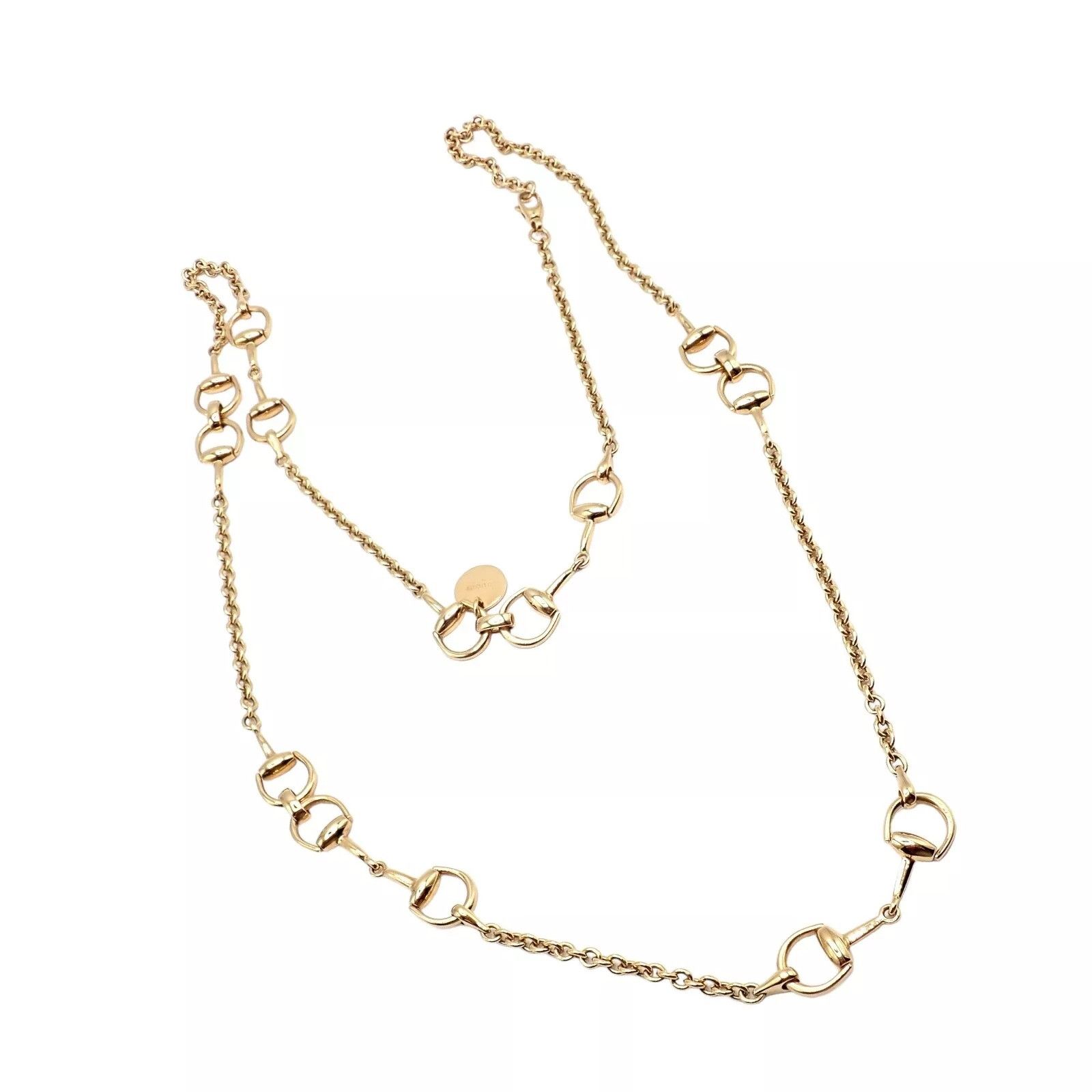 Gucci Gucci 18k Yellow Gold 34.5" Long Chain Sautoir Necklace Size ONE SIZE - 9 Thumbnail