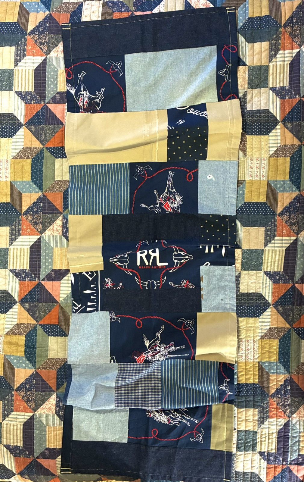 RRL Ralph Lauren CUSTOM RRL/RL SCARF (100% UPCYCLED RL FABRICS)- 1 OF A KIND Size ONE SIZE - 5 Thumbnail