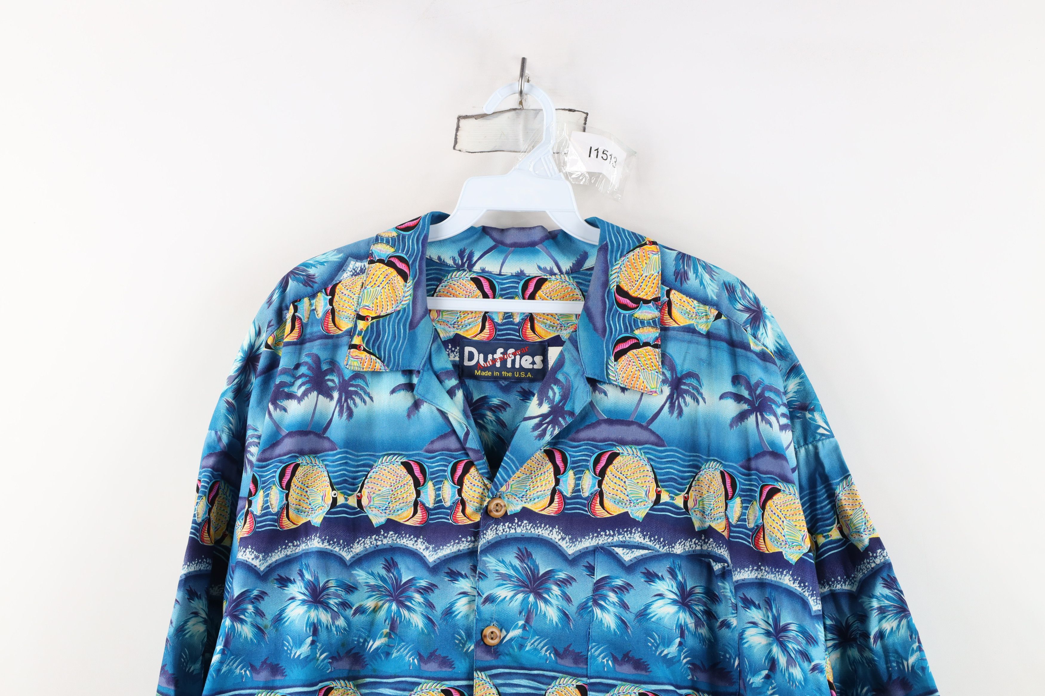 Vintage Vintage 90s Streetwear Fish All Over Print Button Shirt USA Size US XXL / EU 58 / 5 - 2 Thumbnail