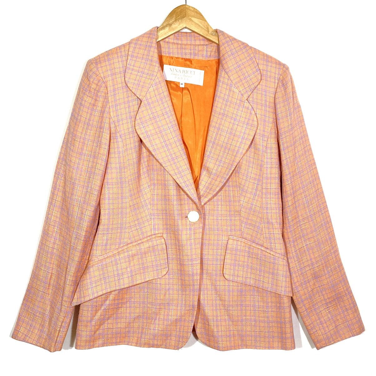 Nina Ricci Veste De Tailleur Blazer Chic Vintage Nina Ricci Paris Size M / US 6-8 / IT 42-44 - 1 Thumbnail