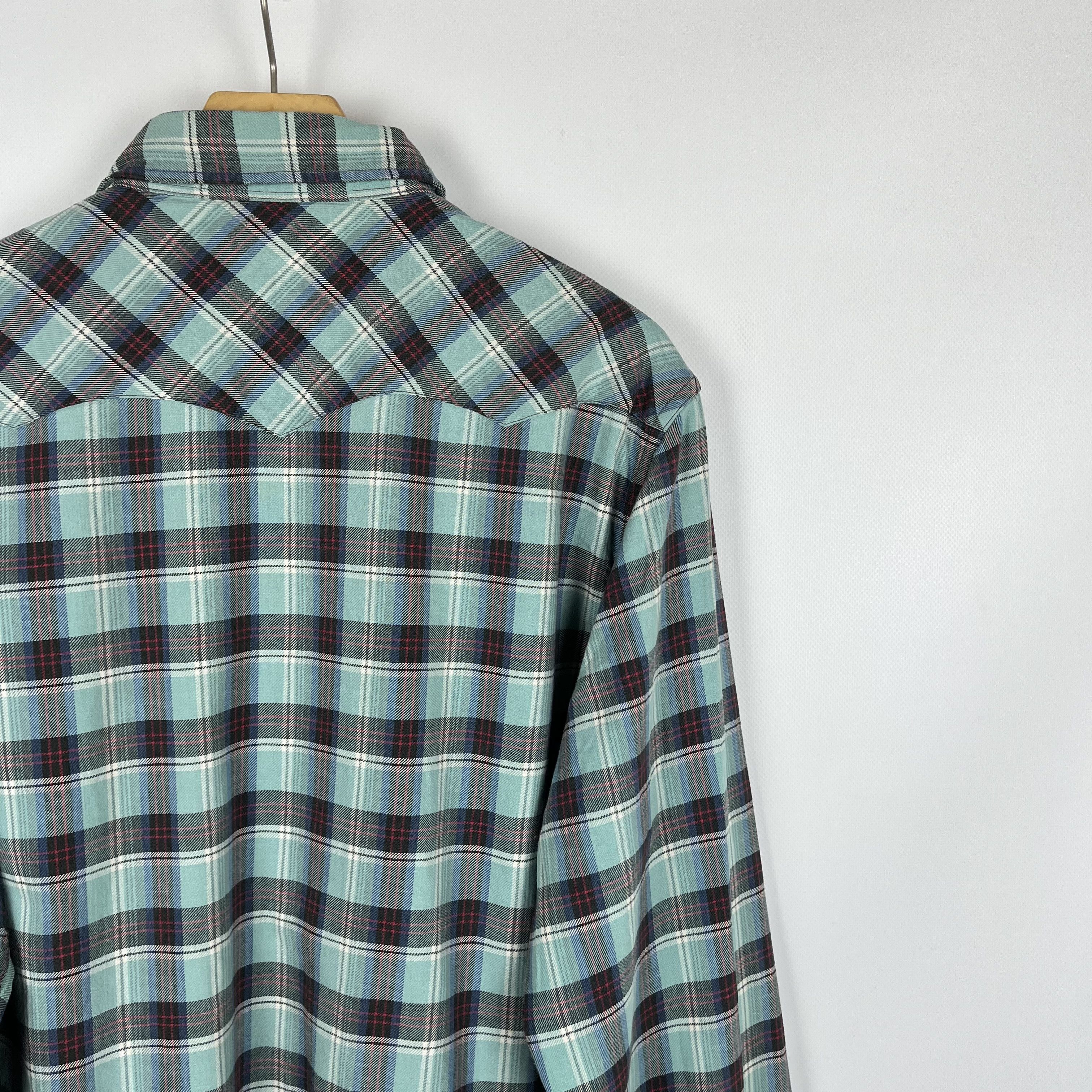 RRL Ralph Lauren RRL Ralph Lauren Western Checkered Long Sleeve Shirt Size US XL / EU 56 / 4 - 18 Thumbnail