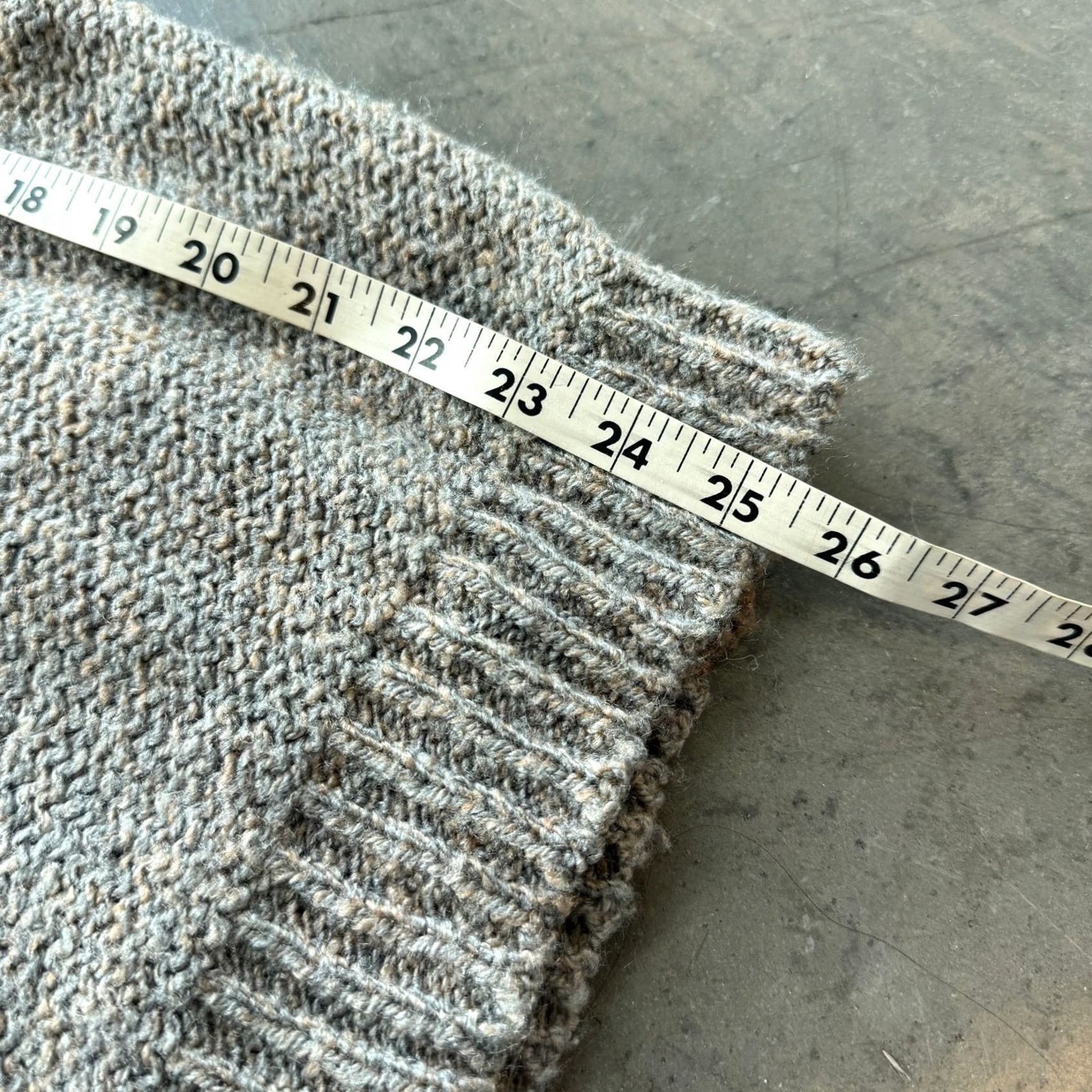 Vintage VINTAGE Y2K Beige Grey Knit Turtleneck Longsleeve Women’s Sweater Medium Size M / US 6-8 / IT 42-44 - 5 Thumbnail