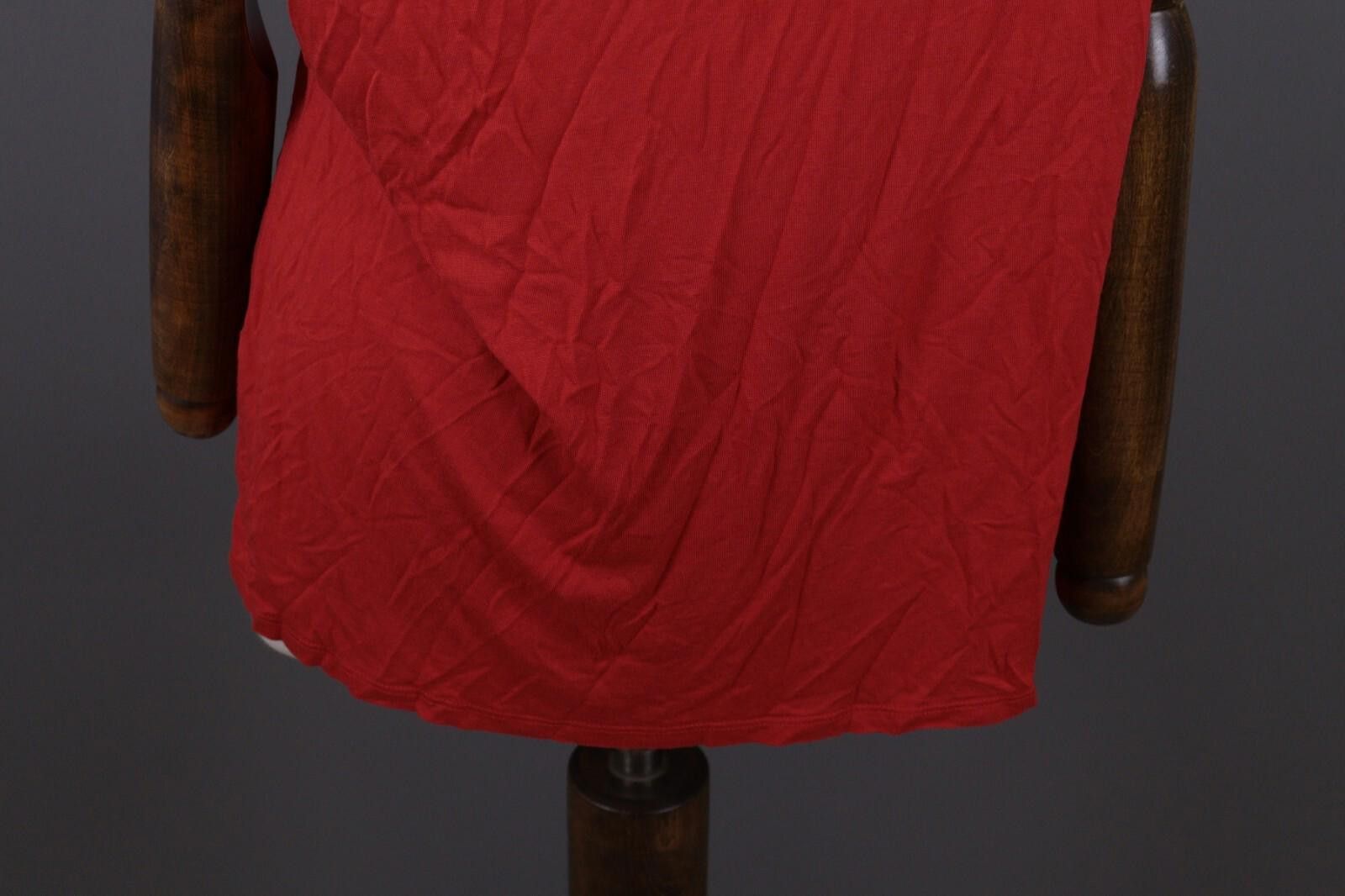Polo Ralph Lauren Laurel by Escada Red Cowl Neck Short Sleeve Summer Top Shirt Size M / US 6-8 / IT 42-44 - 12 Thumbnail