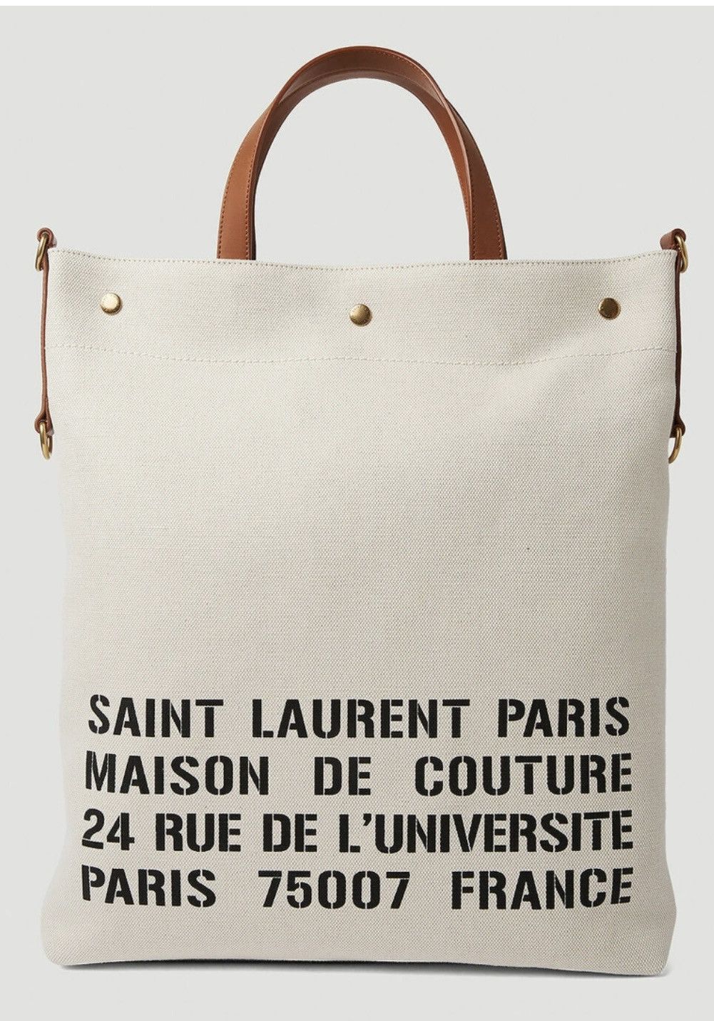 Saint Laurent Universite Tote Bag in Beige