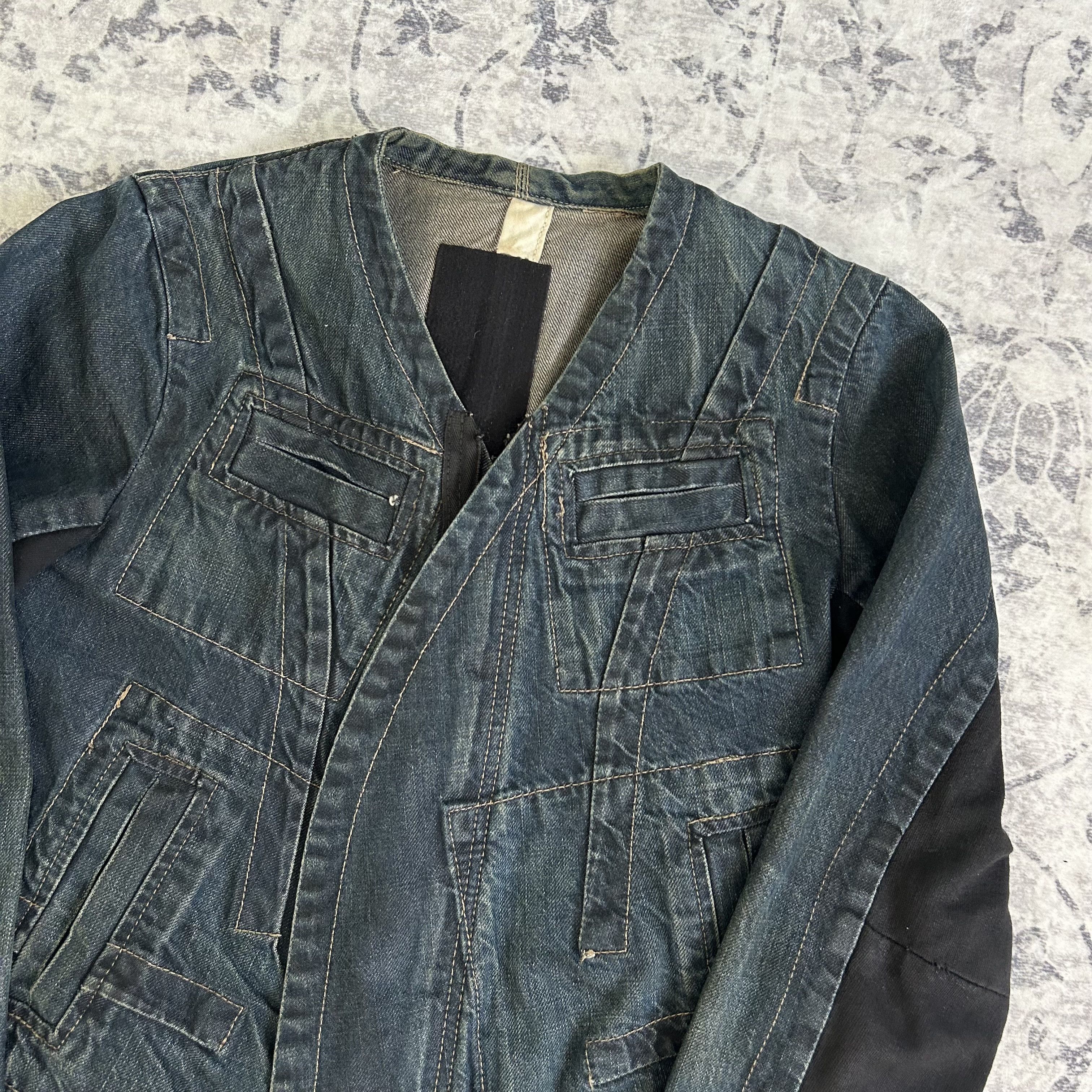 Rick Owens Drkshdw Rick Owens Slab Denim Jacket Size US S / EU 44-46 / 1 - 2 Thumbnail