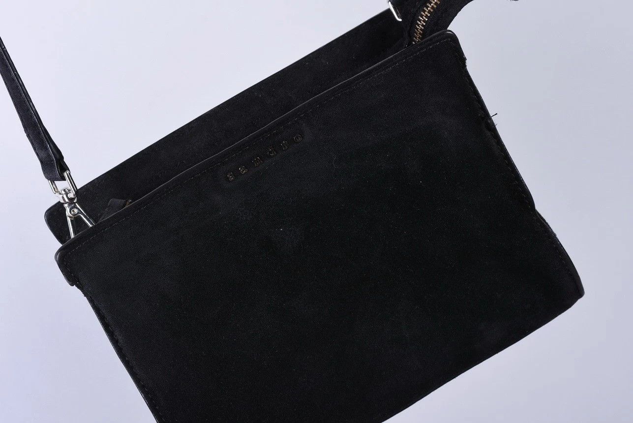 Sandro Women's Sandro Paris Suede Leather Crossbody Shoulder Bag Size ONE SIZE - 2 Thumbnail