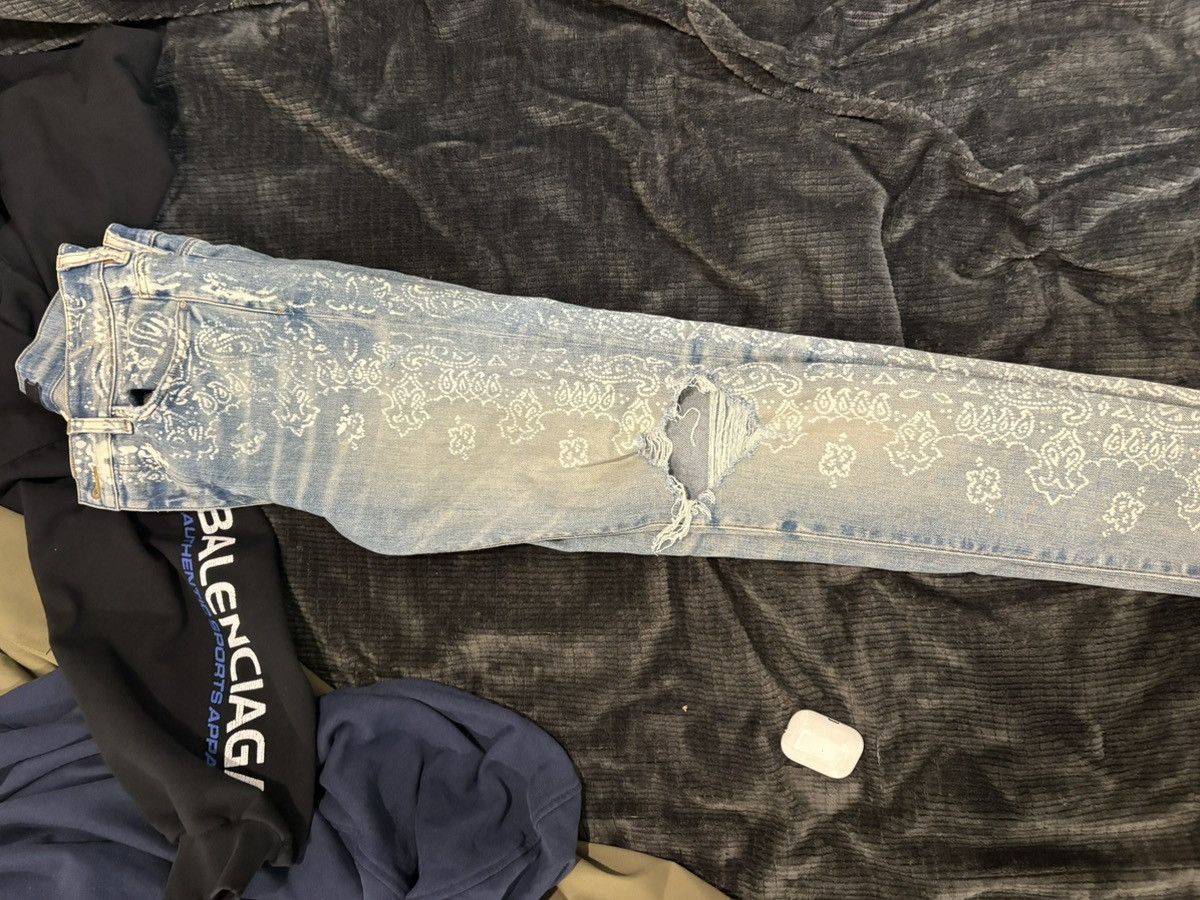 Amiri Amiri Paisley MX1 Size US 31 - 4 Thumbnail