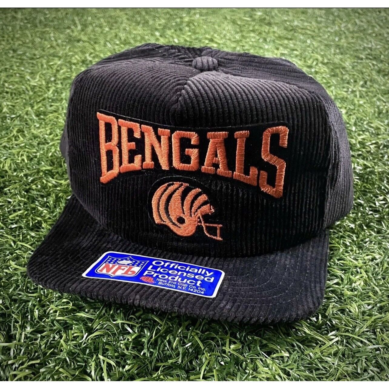 Vintage 80s Cincinnati Bengals New Era NFL Corduroy Snapback