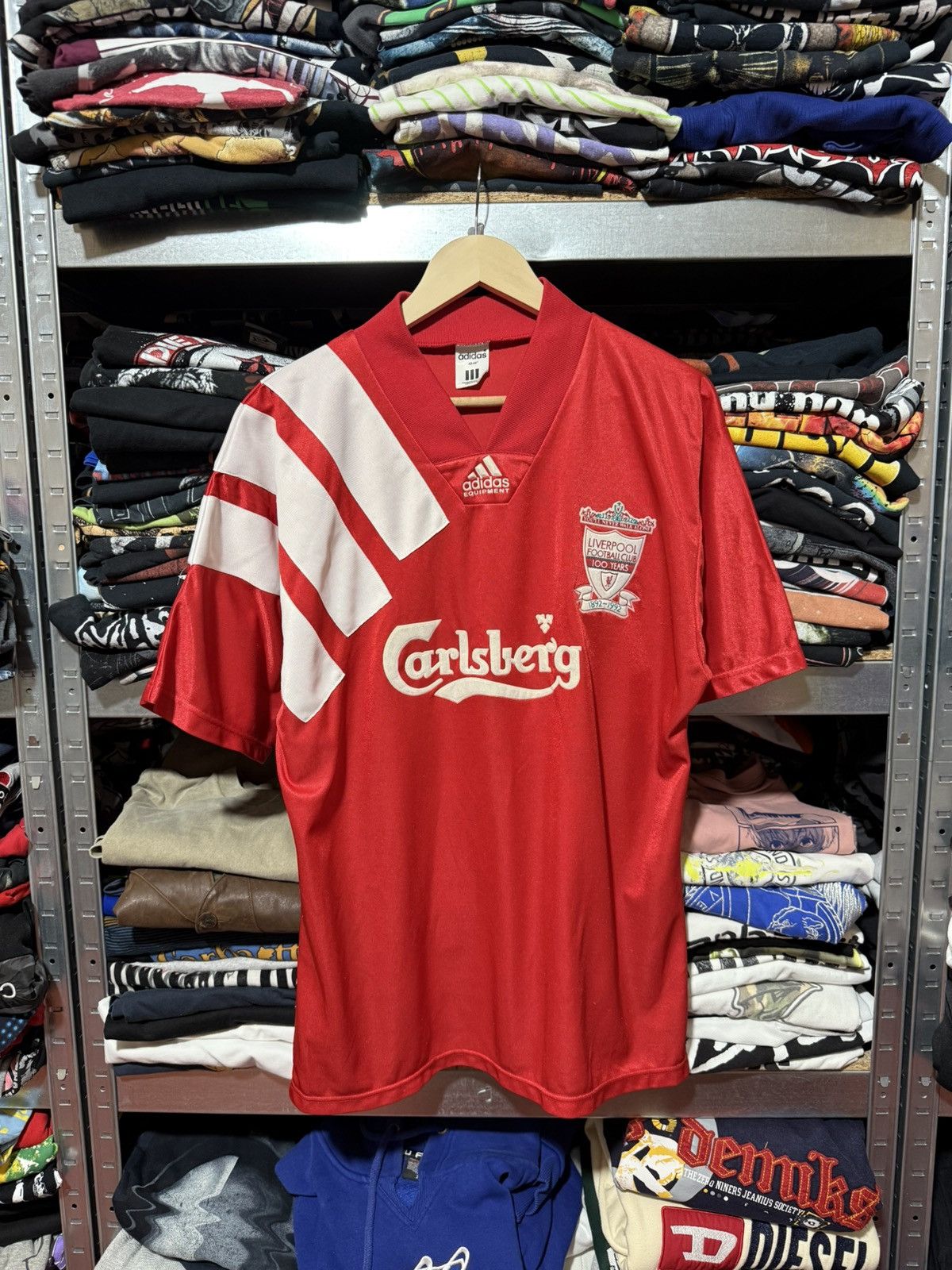 Adidas Adidas Liverpool 1992 1993 Home Soccer Jersey Size 42-44 Size US XL / EU 56 / 4 - 1 Thumbnail
