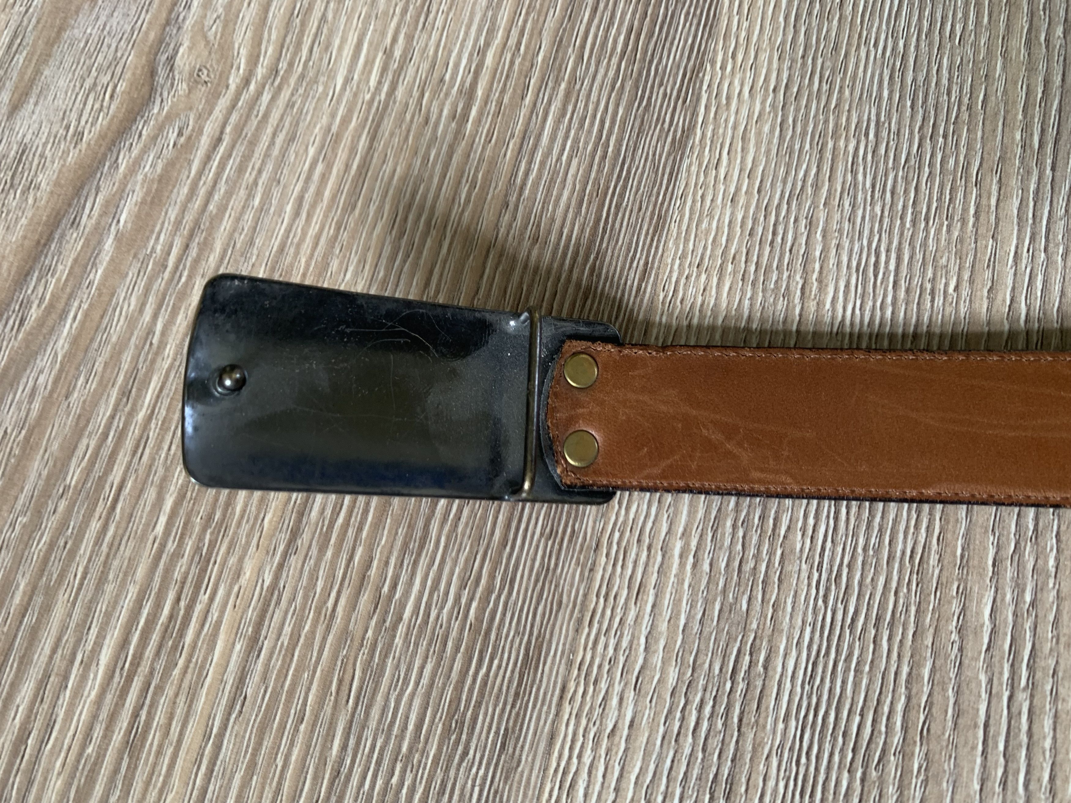 Coach Coach Classic Solid Brass Black Leather Belt Size ONE SIZE - 4 Thumbnail