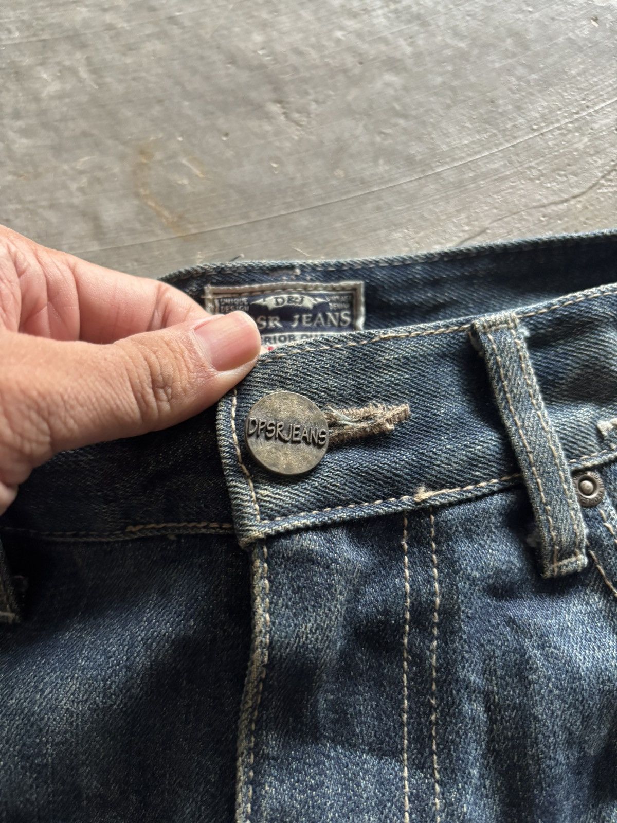 If Six Was Nine DPSR JEANS distressed mud wash mudmax style japanese grunge Size US 34 / EU 50 - 3 Thumbnail
