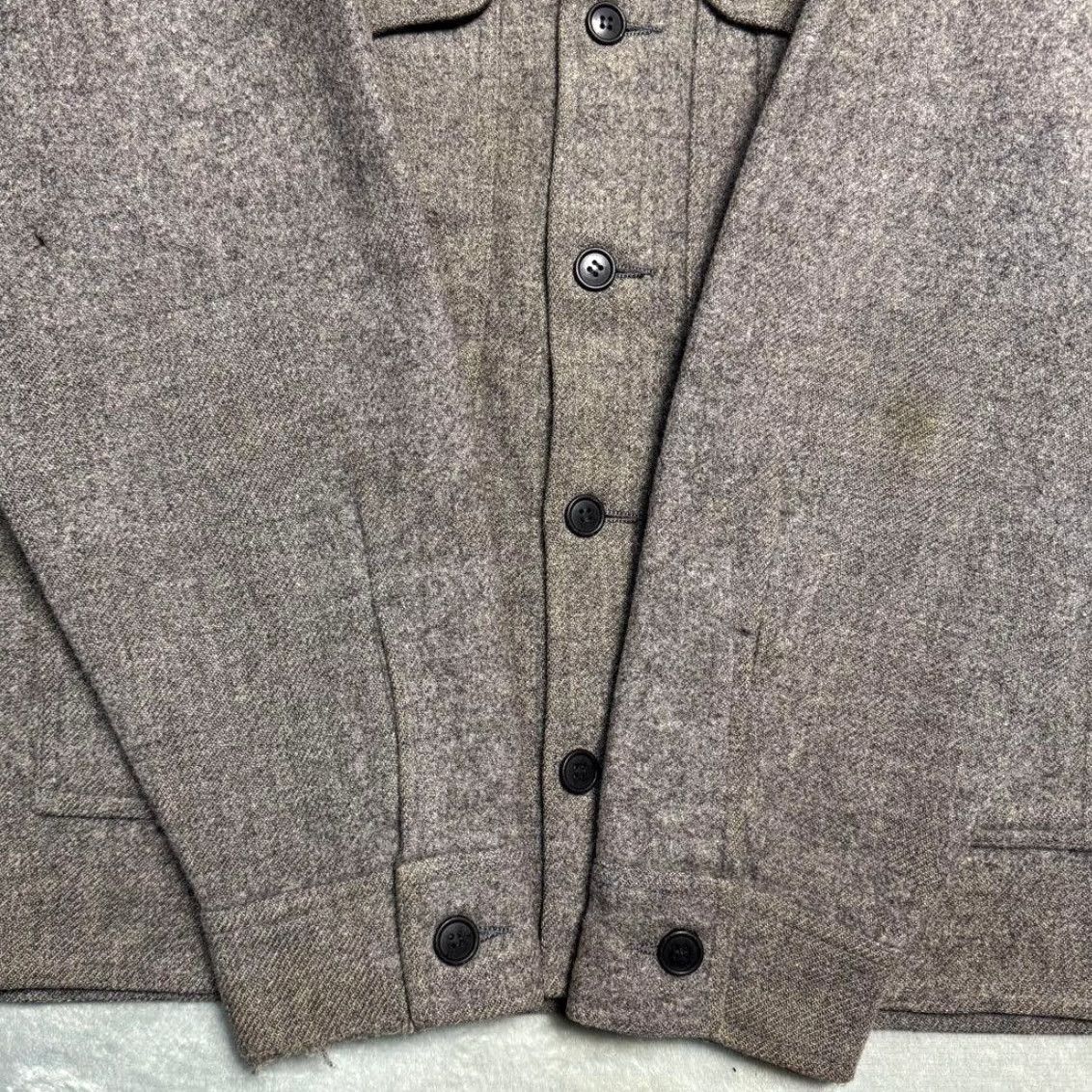 Filson VINTAGE FILSON Mackinaw Cruiser Wool Jacket 46 Gray Mens Jacket 46 Charcoal Wool Size US S / EU 44-46 / 1 - 5 Thumbnail