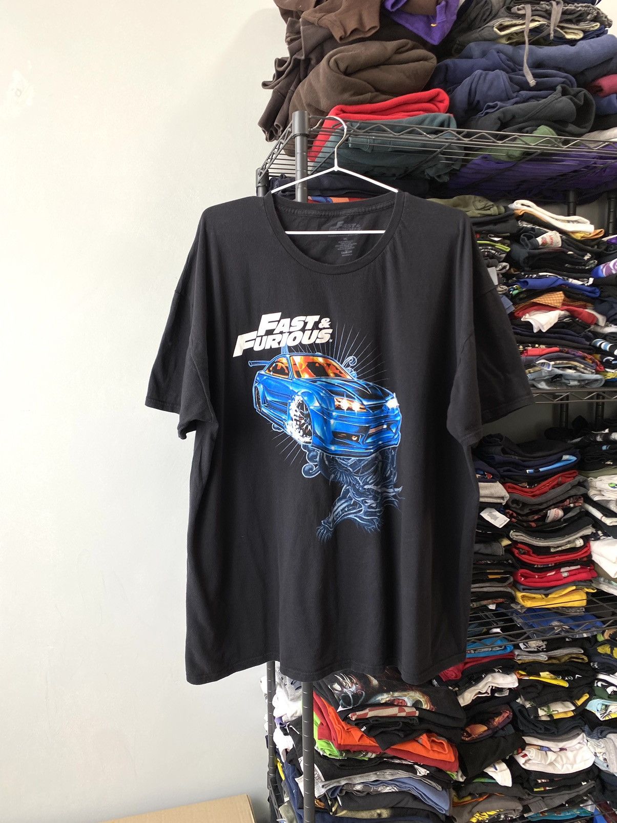 Vintage Vntg Fast And Furious Movie T Shirt Nissan GTR Japan Dragon Size US XXL / EU 58 / 5 - 1 Thumbnail