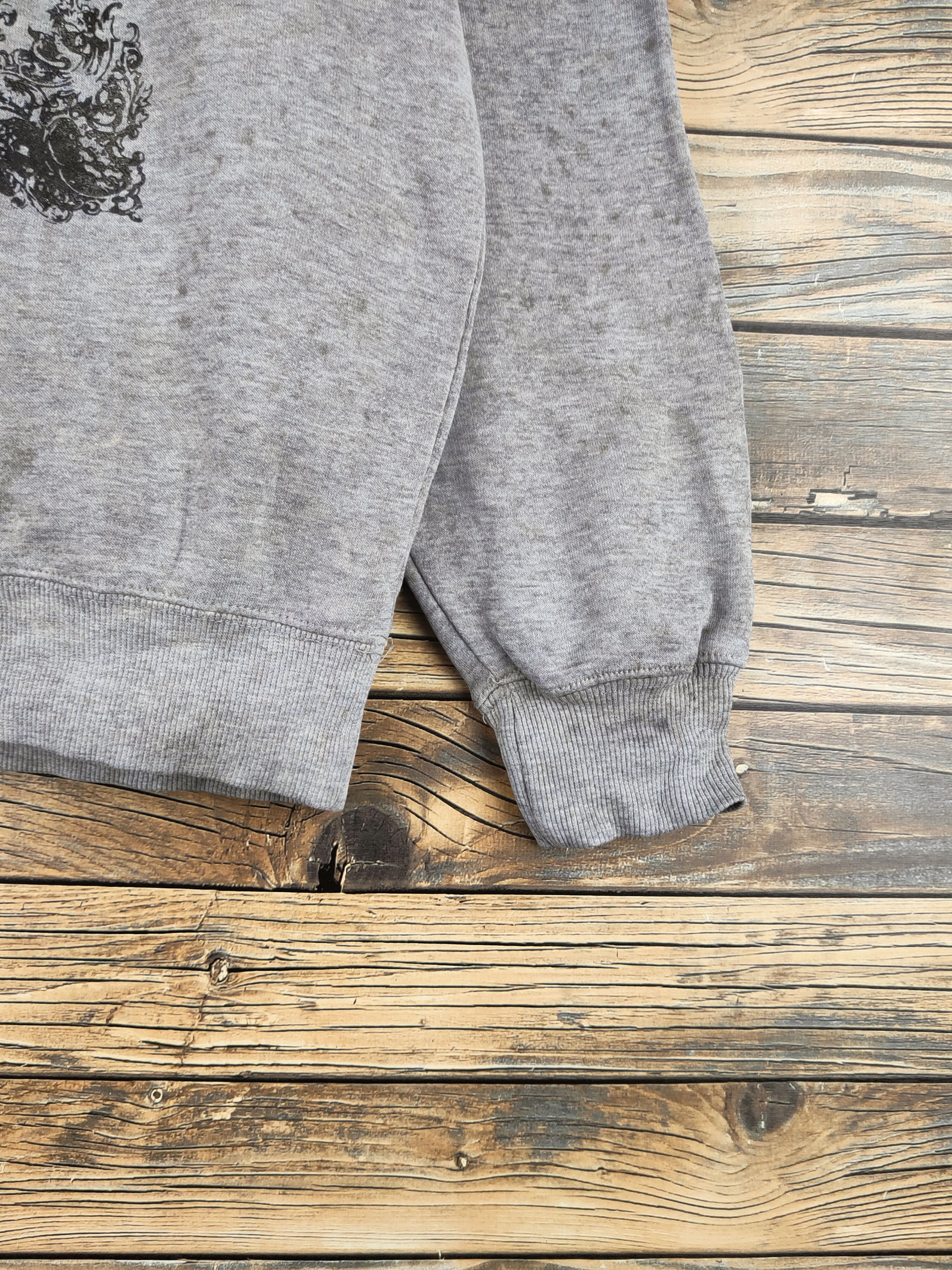 Japanese Brand DL Gold Experience Skull Gray Sweatshirts #46-203 Size US M / EU 48-50 / 2 - 7 Thumbnail